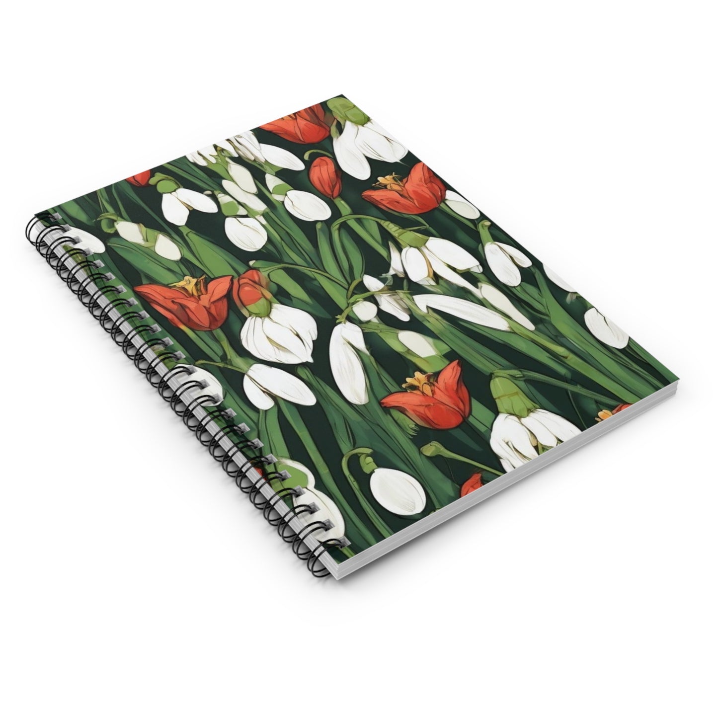 Flowerscape III Spiral Notebook - Ruled Line