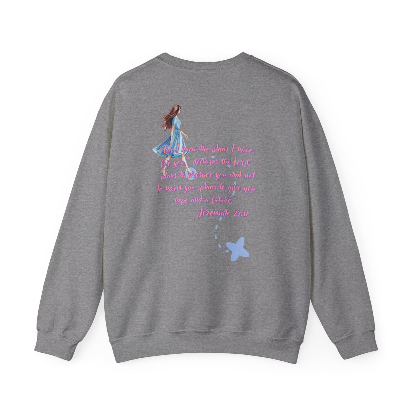 Religious Scripture Sweatshirt - Jeremiah 29:11 Design