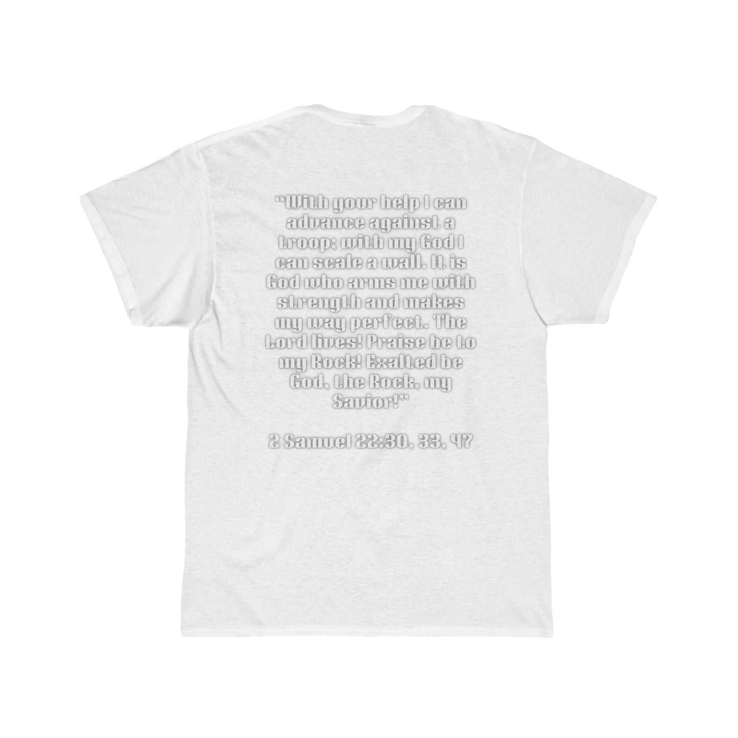 Covered II 2 Samuel 22:30, 33, 47 Men's Short Sleeve Tee