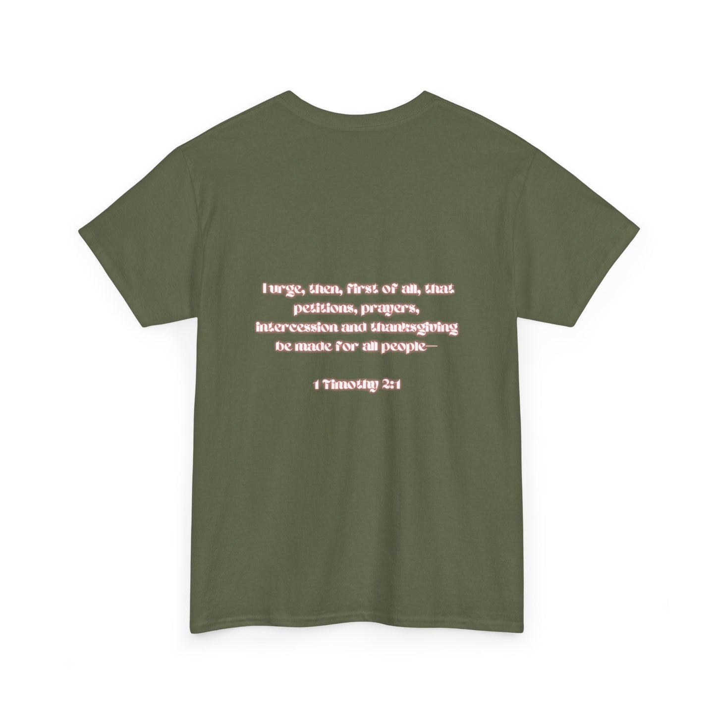 Covered 1Timothy 2:1 Womens Heavy Cotton Tee