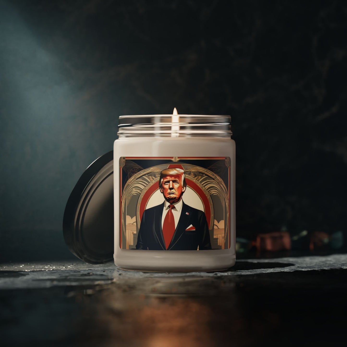 Donald Trump Scented Soy Candle, 9oz, Unique Political Gift, Political Gift, Novelty Gift, Unique Gift, Republican Gift, USA Themed Gift