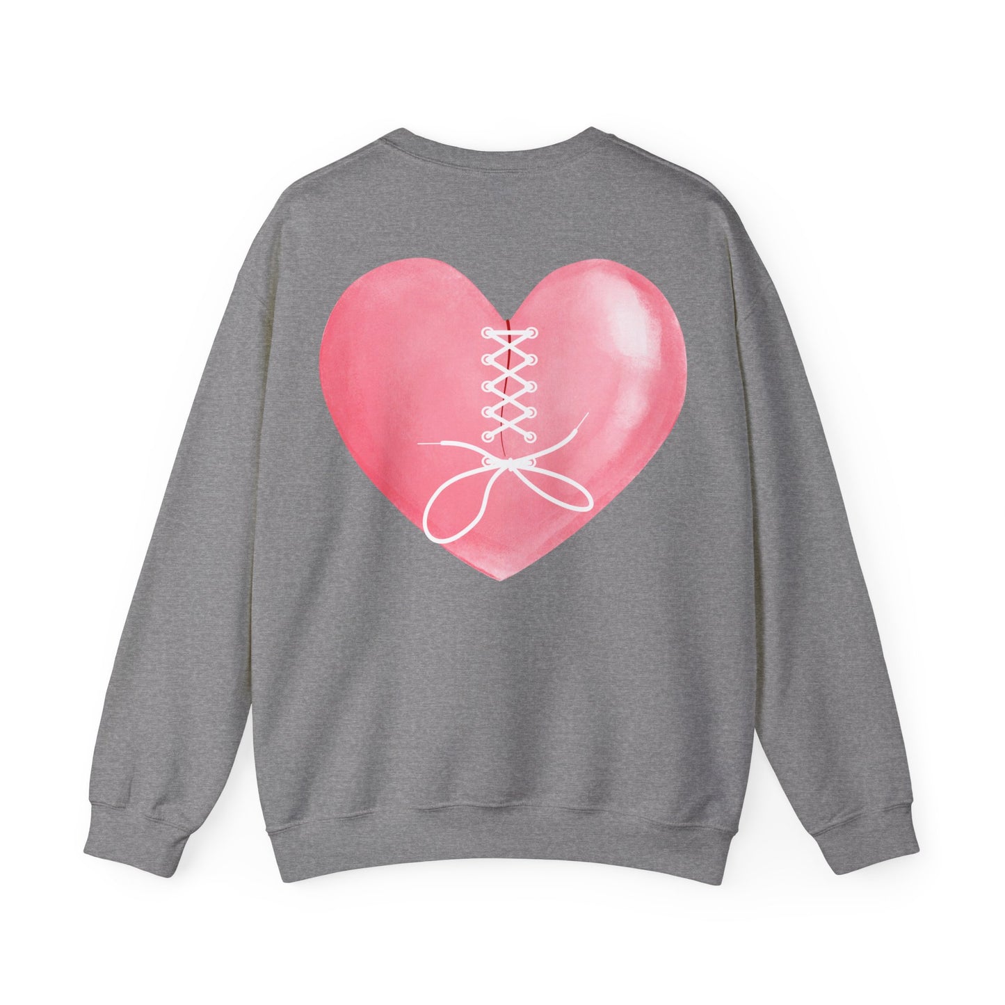 Fragile Heart Sweatshirt, Valentine's Day Gift, Love Crewneck, Unisex Pullover, Romantic Jumper, Heart Design Top