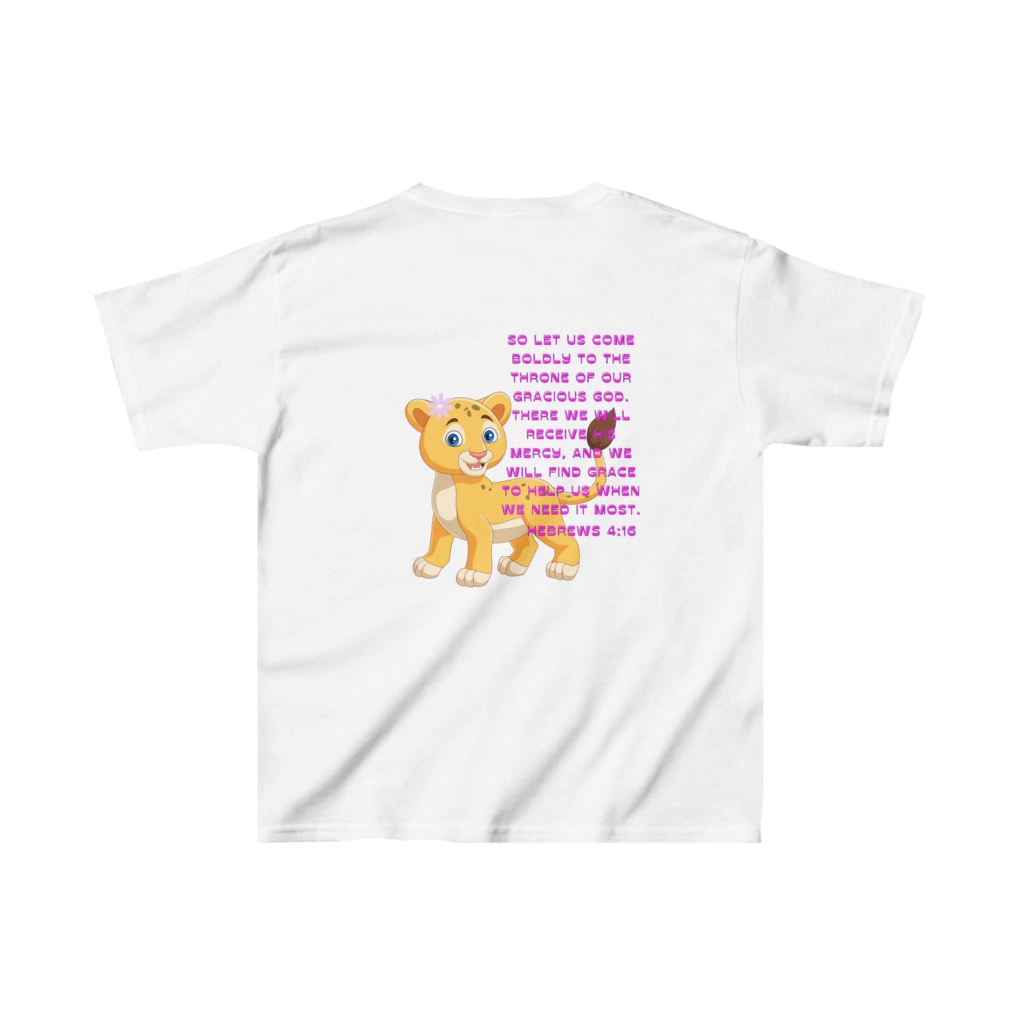 Be Bold Lioness Girls Hebrews 4:16 - Kids Heavy Cotton™ Tee