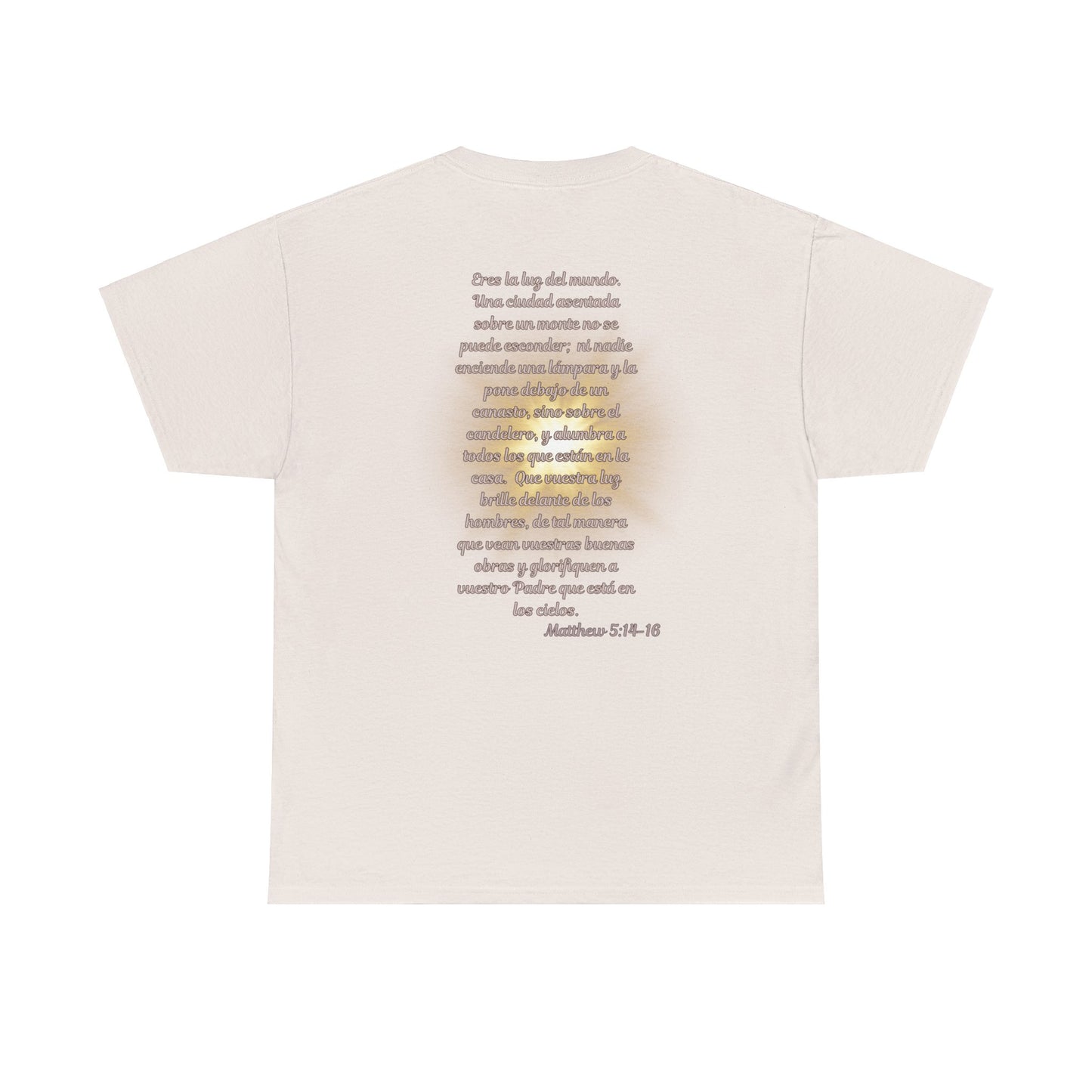 Light of Jesus Unisex Heavy Cotton Prayer T-shirt, Scripture Tee, Faith-based Shirt, Christian Gift