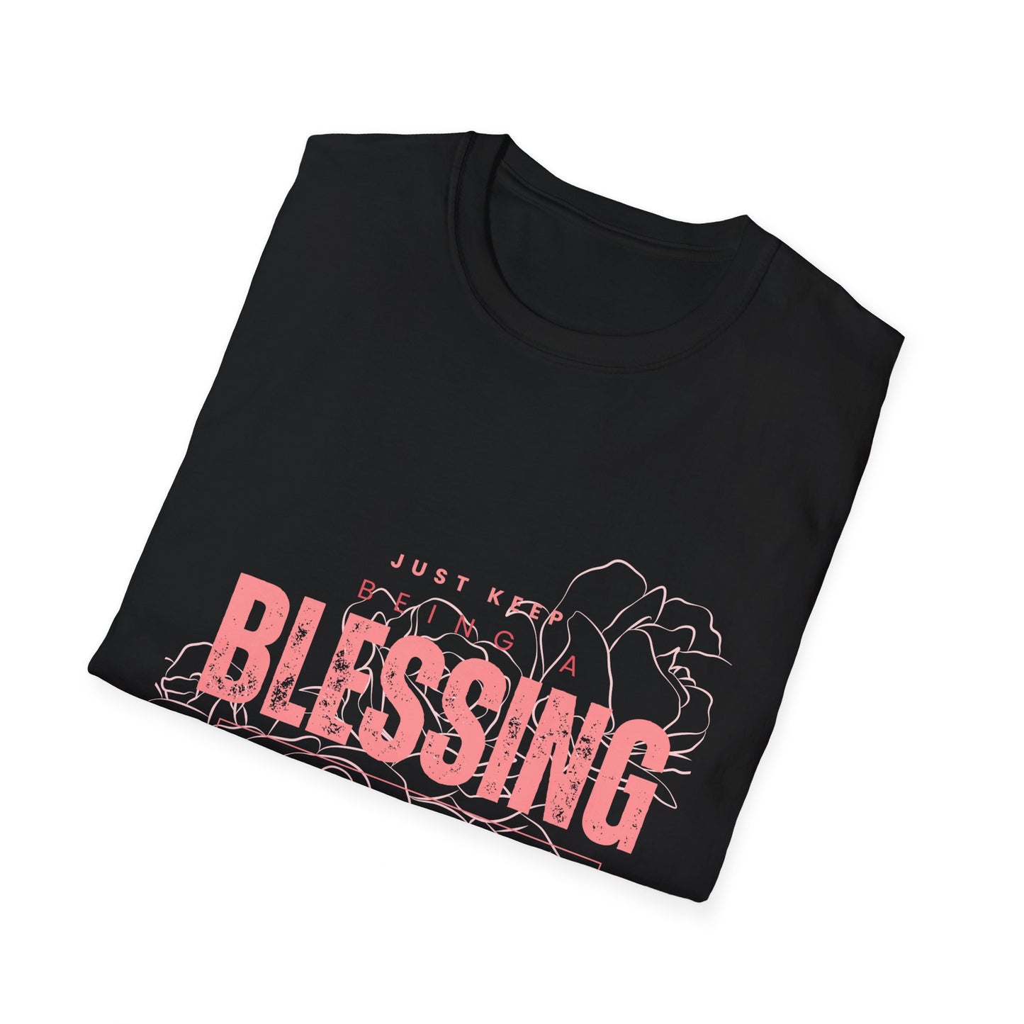 Women's Be A Blessing, Inspirational T shirts Motivational Shirt Softstyle T-Shirt