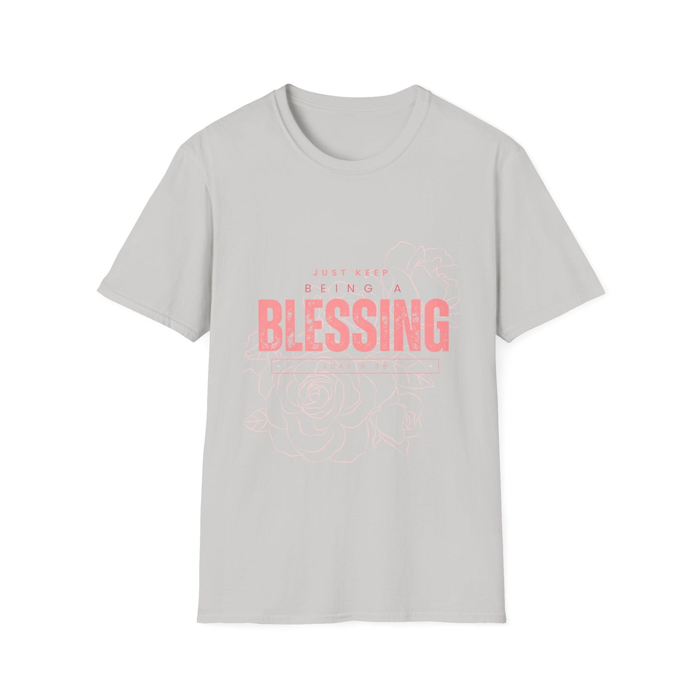 Women's Be A Blessing, Inspirational T shirts Motivational Shirt Softstyle T-Shirt