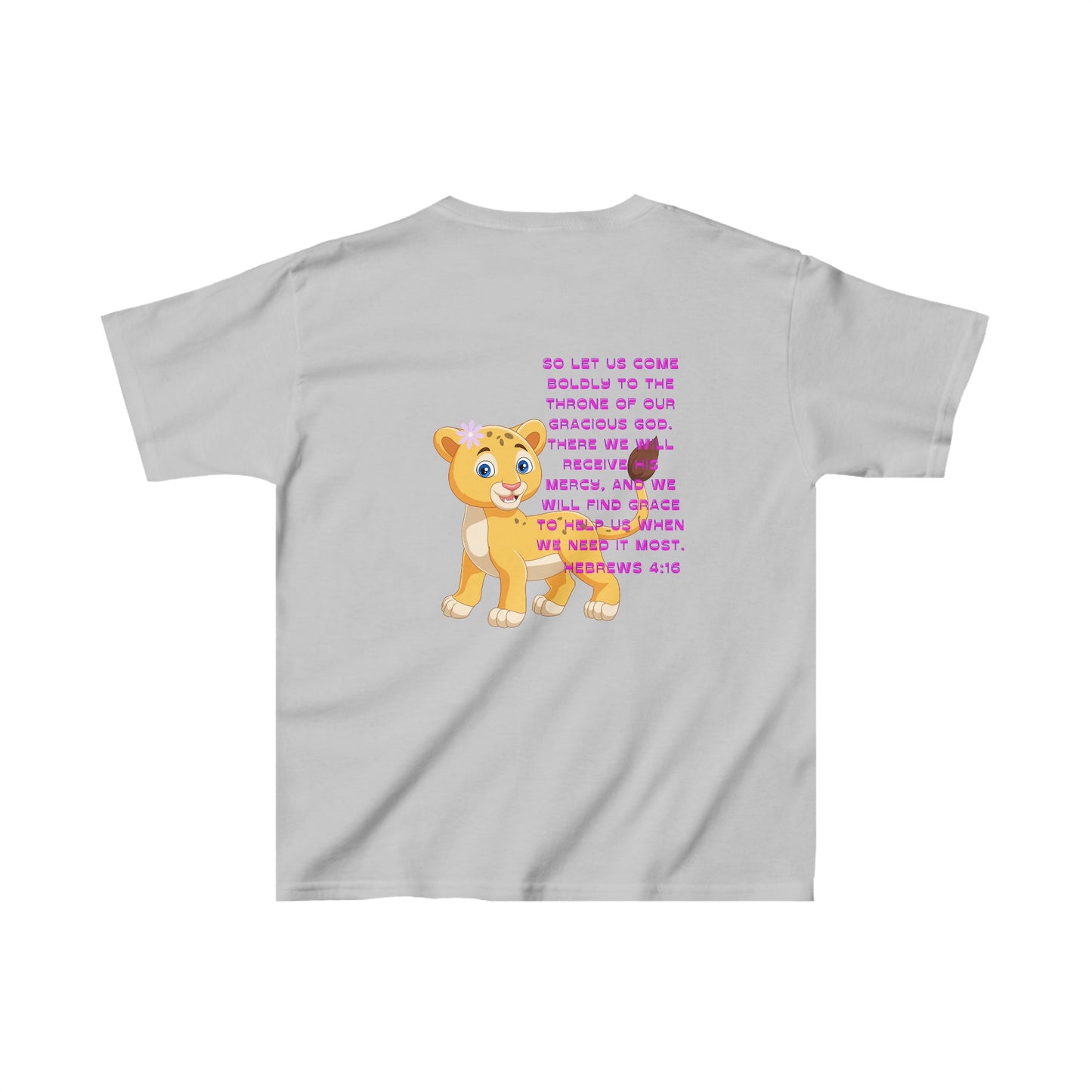 Be Bold Lioness Girls Hebrews 4:16 - Kids Heavy Cotton™ Tee