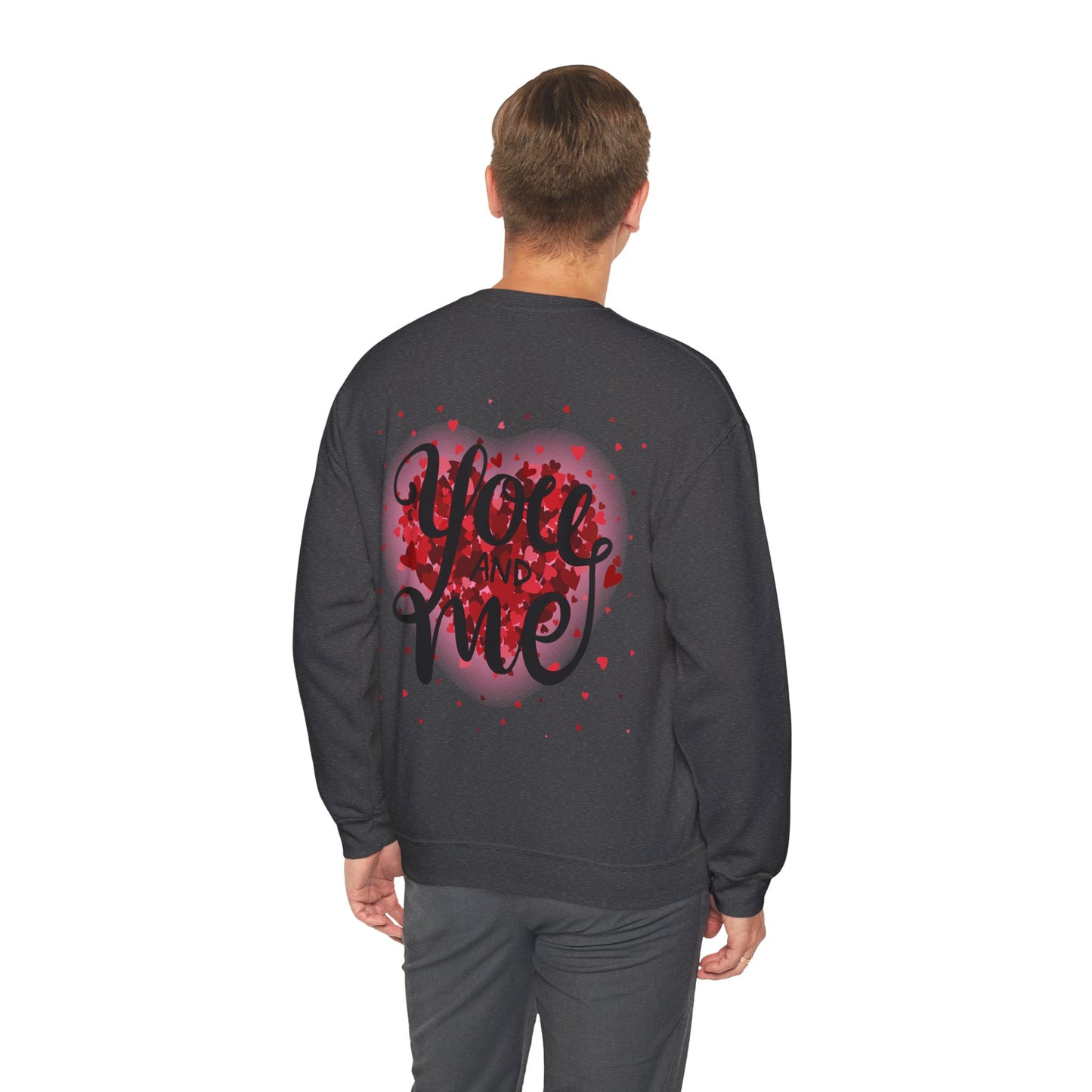 Heart Design Crewneck Sweatshirt - I Love You Valentine's Day Gift