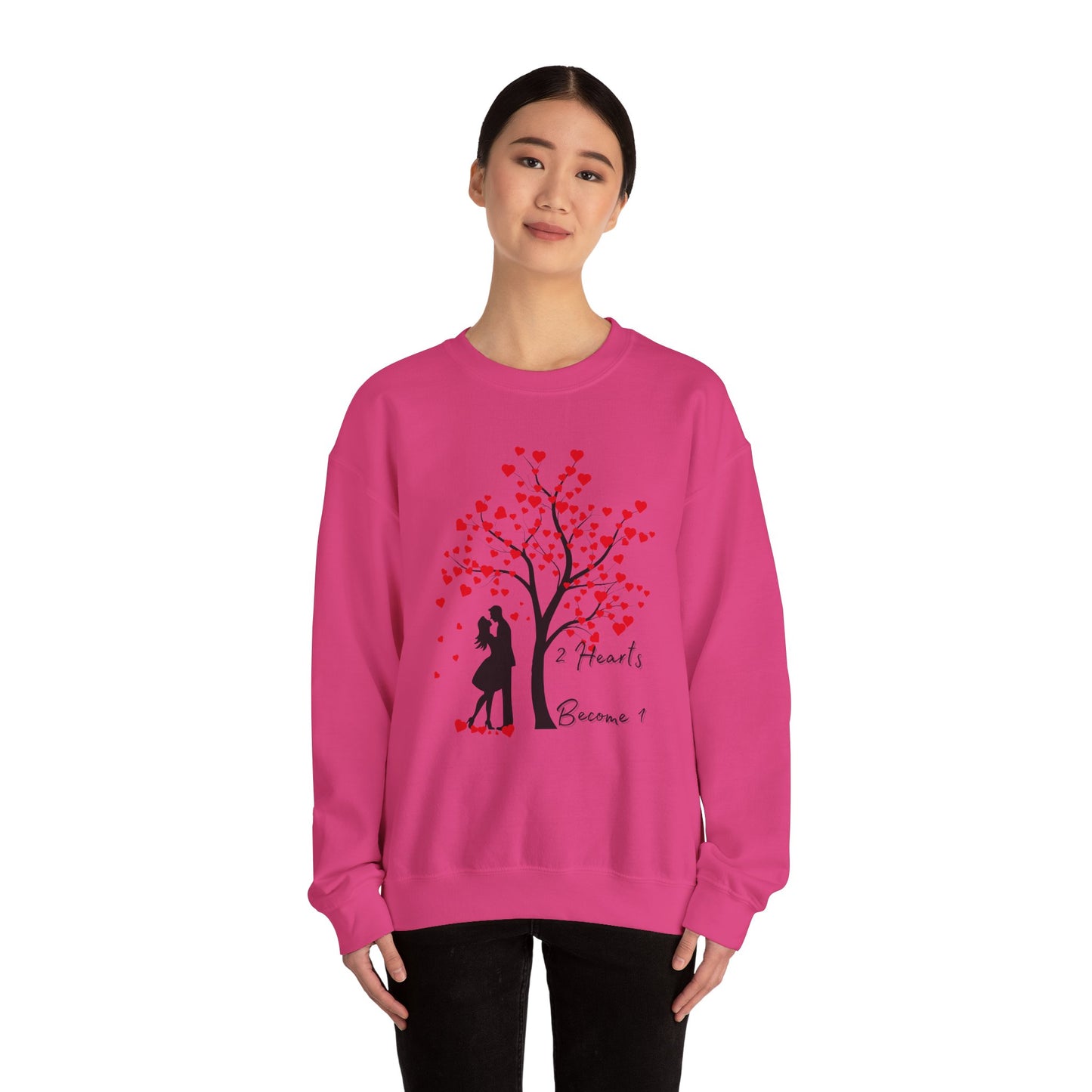 Love Heart Unisex Sweatshirt, Couples Matching, Relationship Gift, Valentine's Day Shirt, Anniversary Present