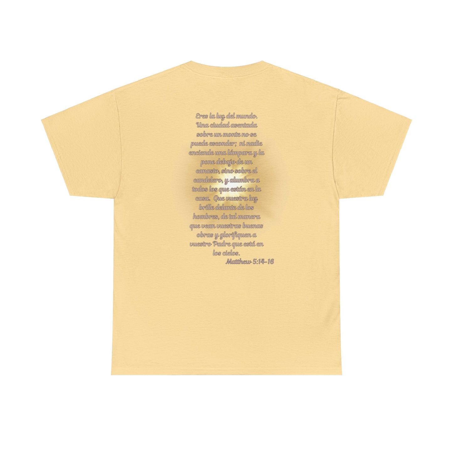 Light of Jesus Unisex Heavy Cotton Prayer T-shirt, Scripture Tee, Faith-based Shirt, Christian Gift