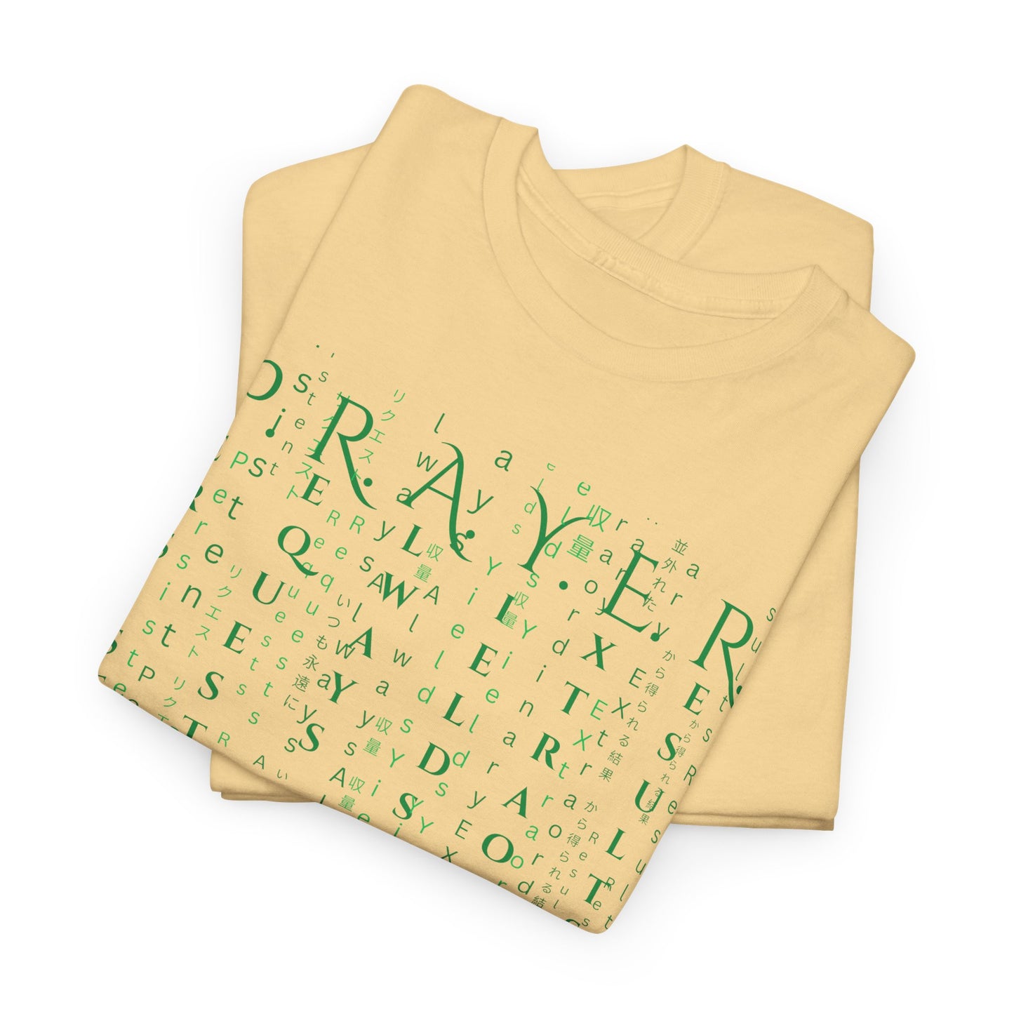 PRAYER The Matrix Inspired Luke 11:9-10 Unisex Heavy Cotton Tee