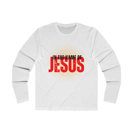 In The Name of Jesus - Men's Long Sleeve Crew T shirt