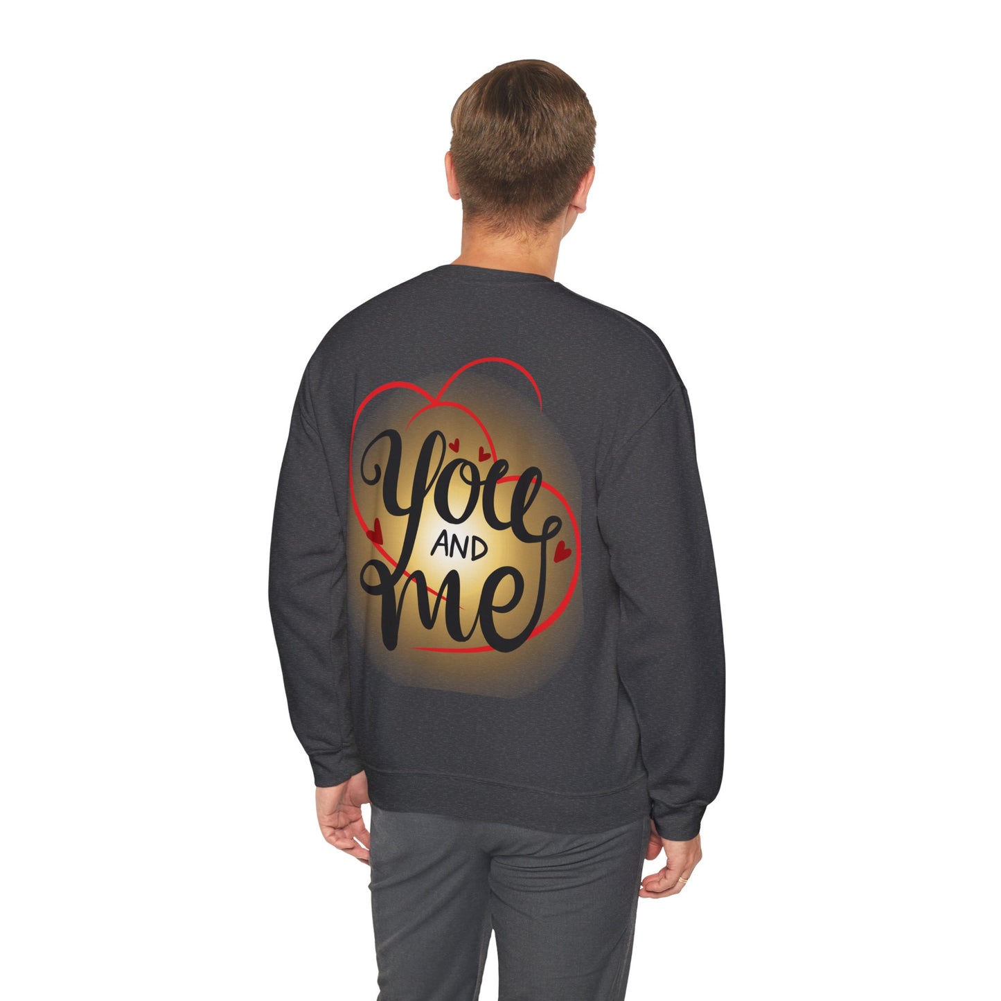 Valentine's LOVE Sweatshirt, Heart Love Crewneck, Valentines Day Jumper, Romantic Gift Apparel, Unisex Valentine Top