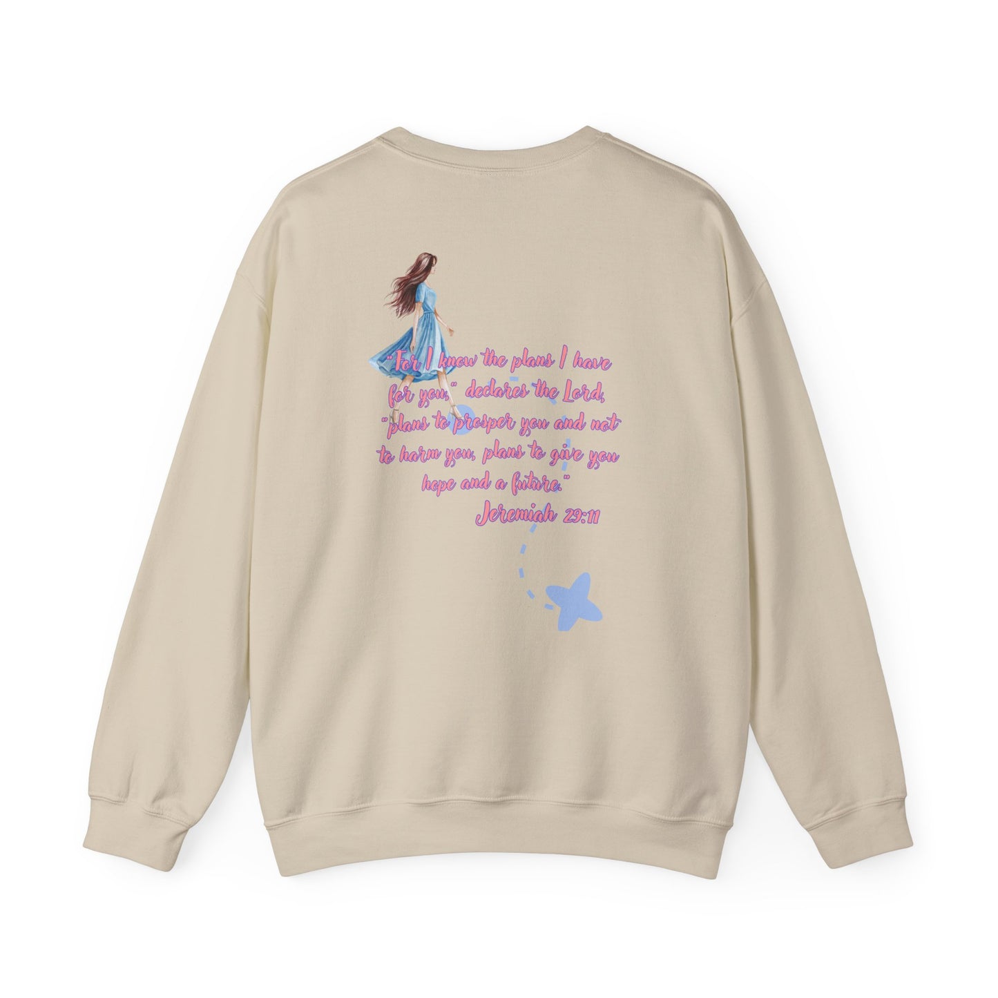 Religious Scripture Sweatshirt - Jeremiah 29:11 Design