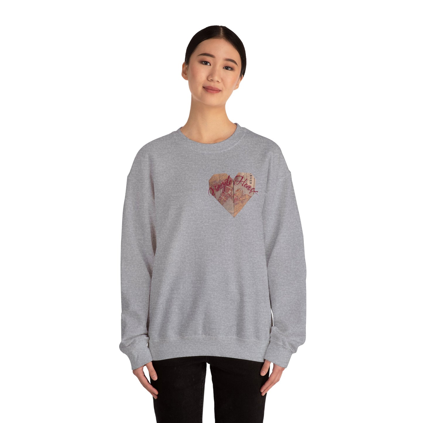 Fragile Heart Sweatshirt, Valentine's Day Gift, Love Crewneck, Unisex Pullover, Romantic Jumper, Heart Design Top