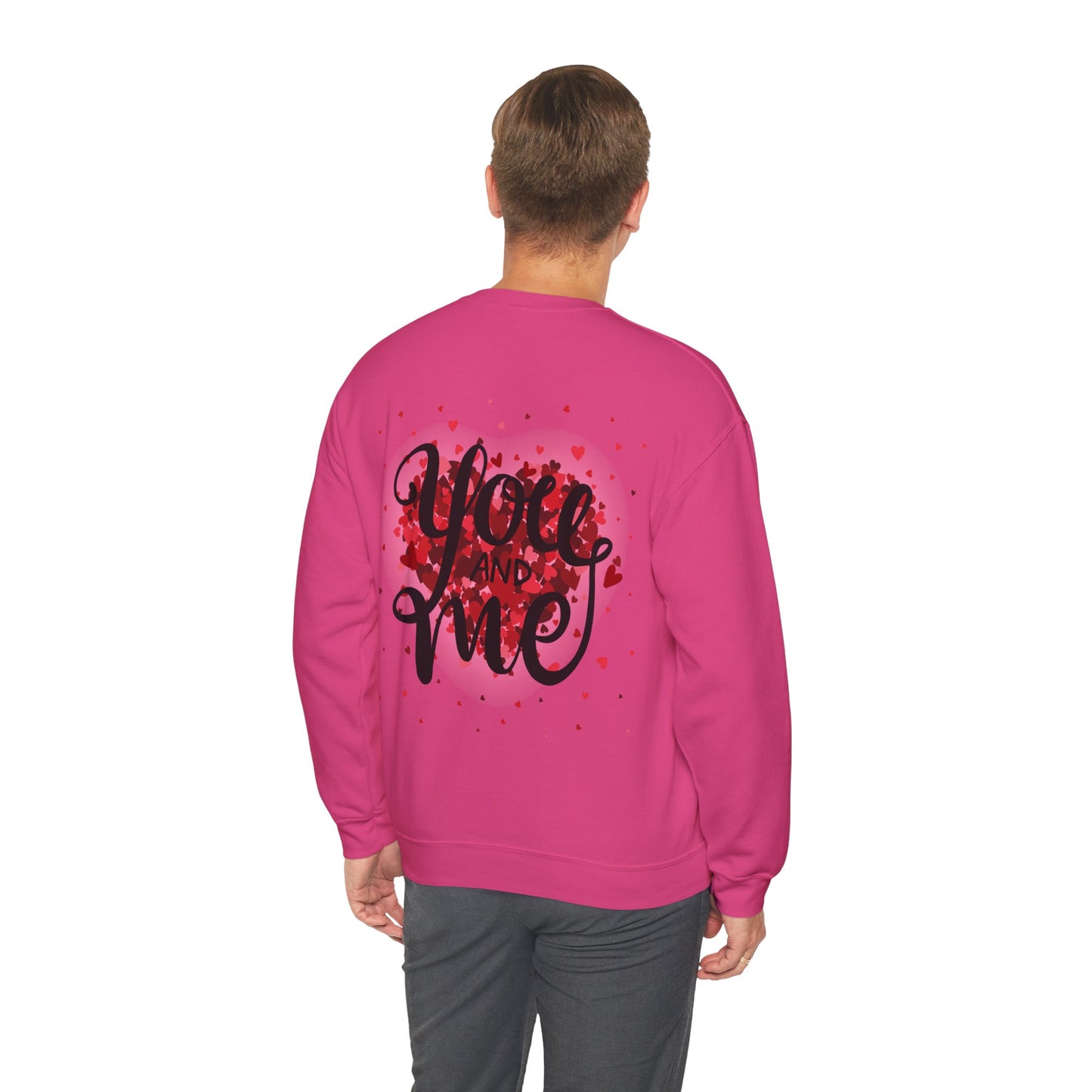 Heart Design Crewneck Sweatshirt - I Love You Valentine's Day Gift