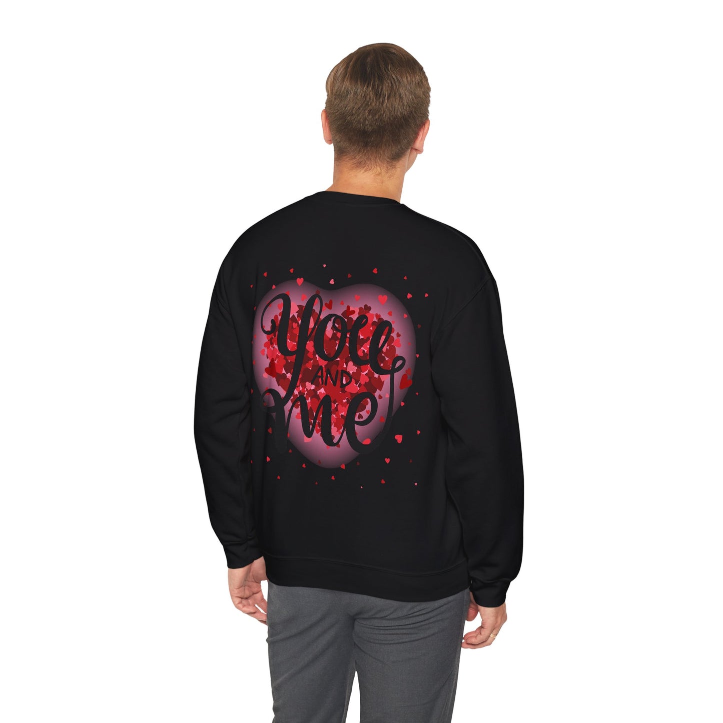 Heart Design Crewneck Sweatshirt - I Love You Valentine's Day Gift