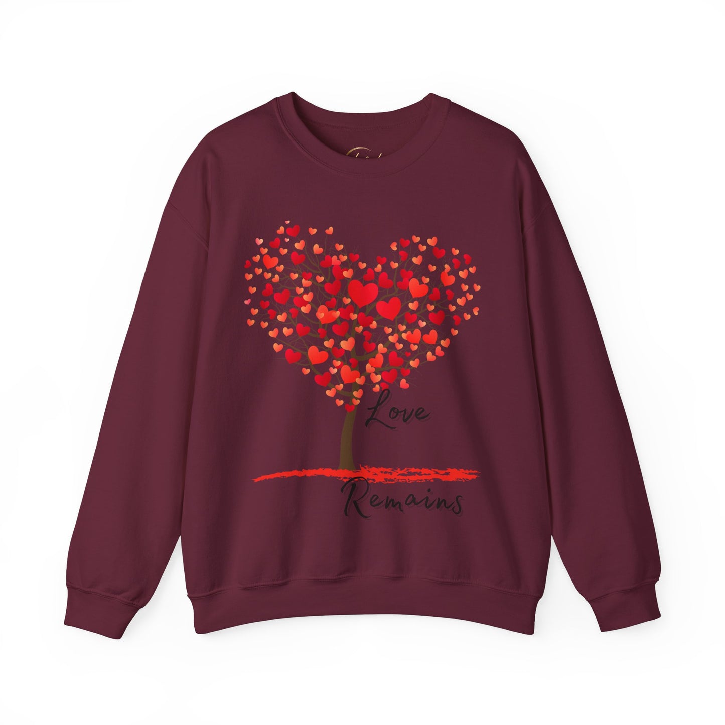 Love remains 1st Corinthians 13:13 Saint Valentine's Day Sweatshirt, Unisex Crewneck Jumper, Heartfelt Christian Gift,