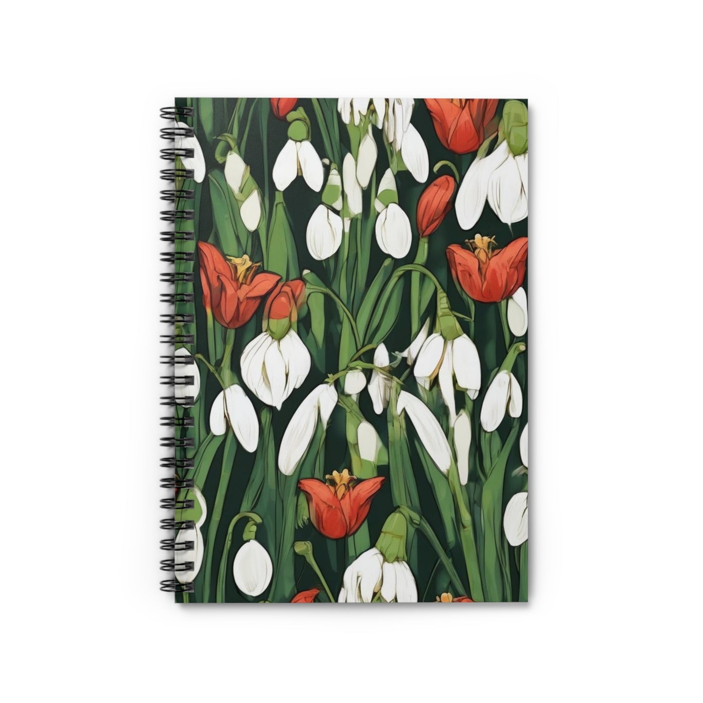 Flowerscape III Spiral Notebook - Ruled Line