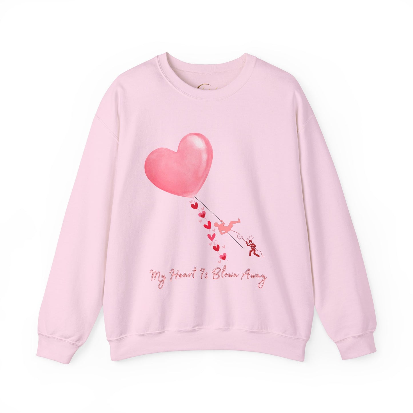 Heart Blown Away Sweatshirt, Love Pullover, Valentine's Day Jumper, Romantic Sweater, Cozy Top for Couples