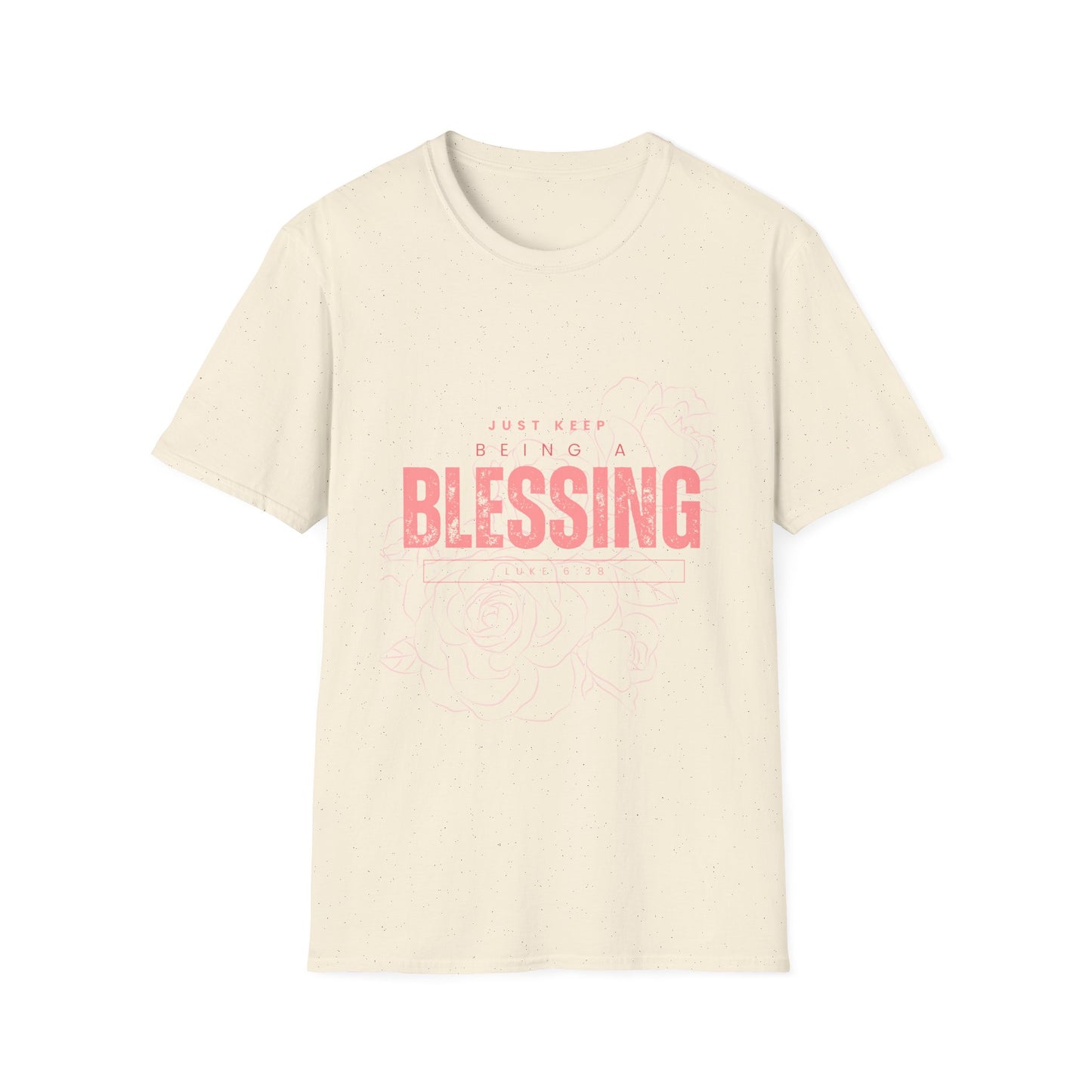 Women's Be A Blessing, Inspirational T shirts Motivational Shirt Softstyle T-Shirt