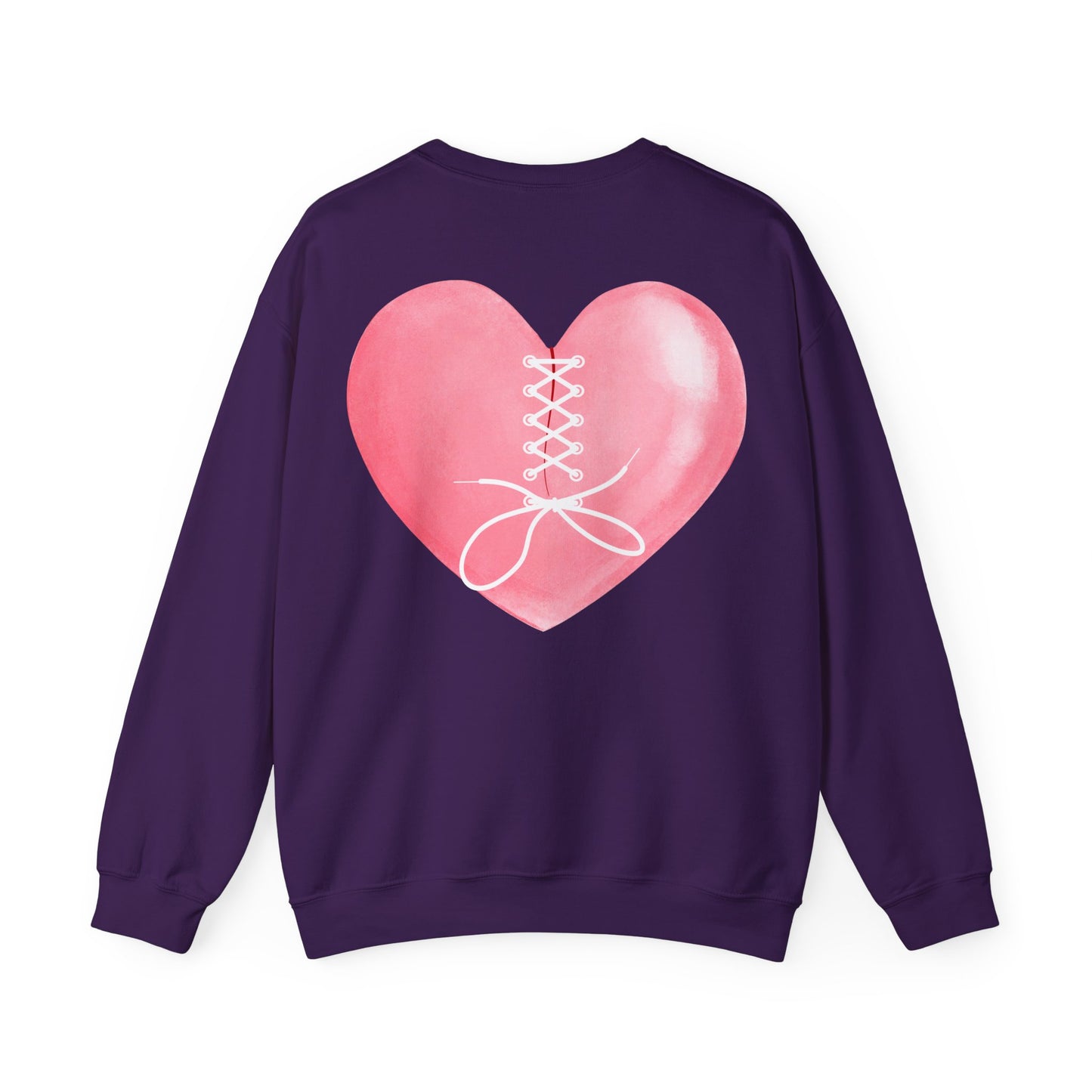 Fragile Heart Sweatshirt, Valentine's Day Gift, Love Crewneck, Unisex Pullover, Romantic Jumper, Heart Design Top