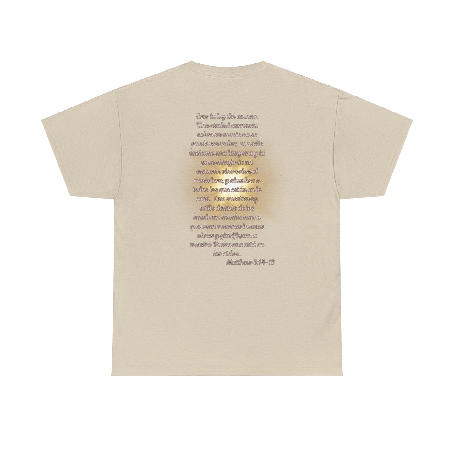 Light of Jesus Unisex Heavy Cotton Prayer T-shirt, Scripture Tee, Faith-based Shirt, Christian Gift