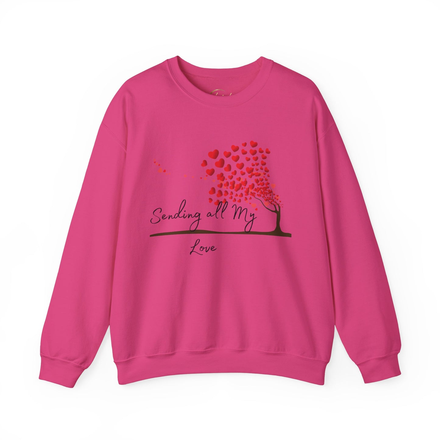 Love-filled Sweatshirt, Valentine's Day Gift, Heart Design Jumper, Romantic Crewneck, Couples Apparel