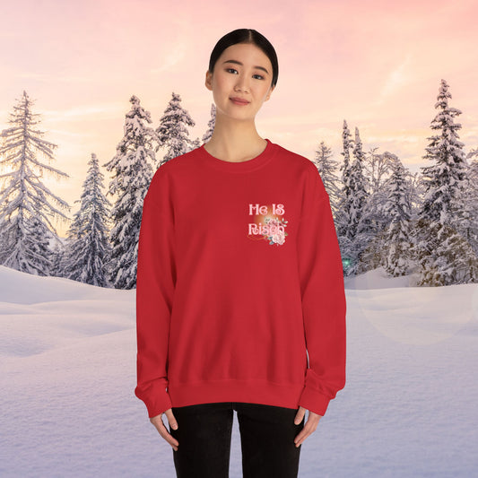 He IS Risen Women's Heavy Blend™ Crewneck Sweatshirt