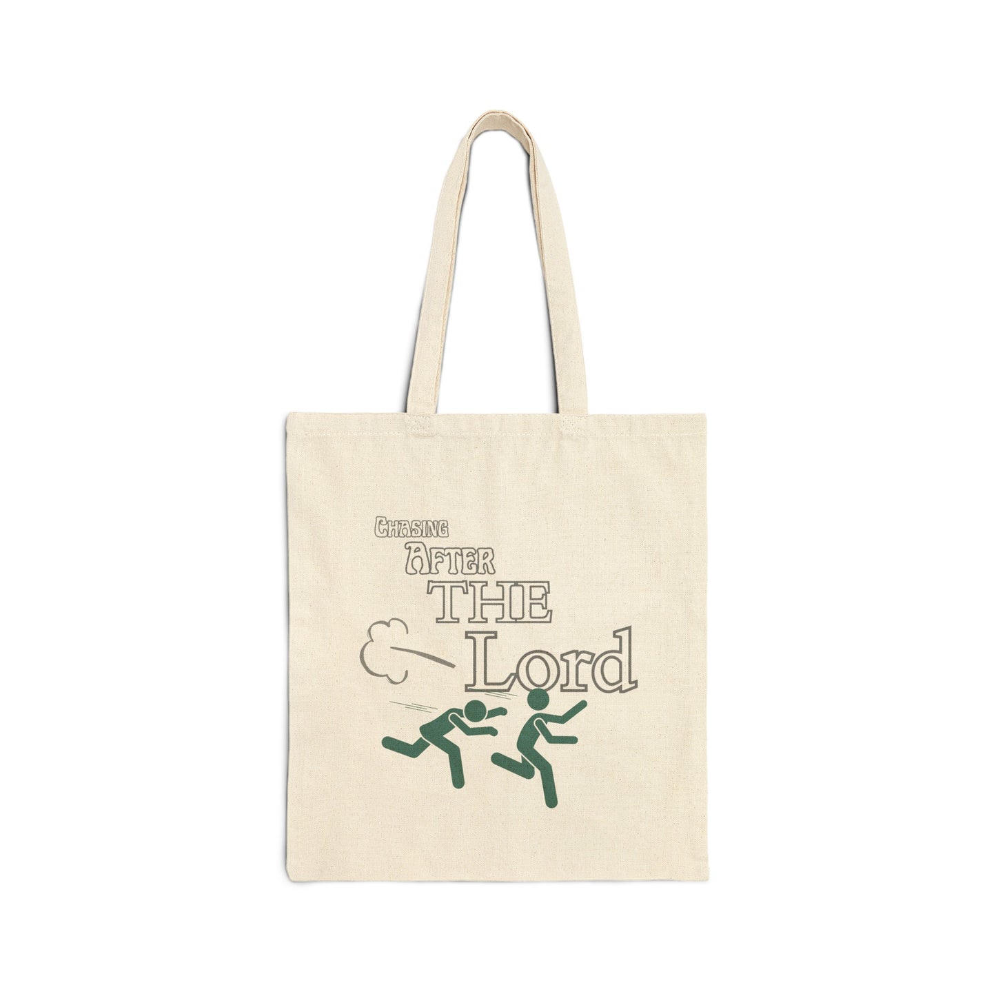 Chasing God Cotton Canvas Tote Bag