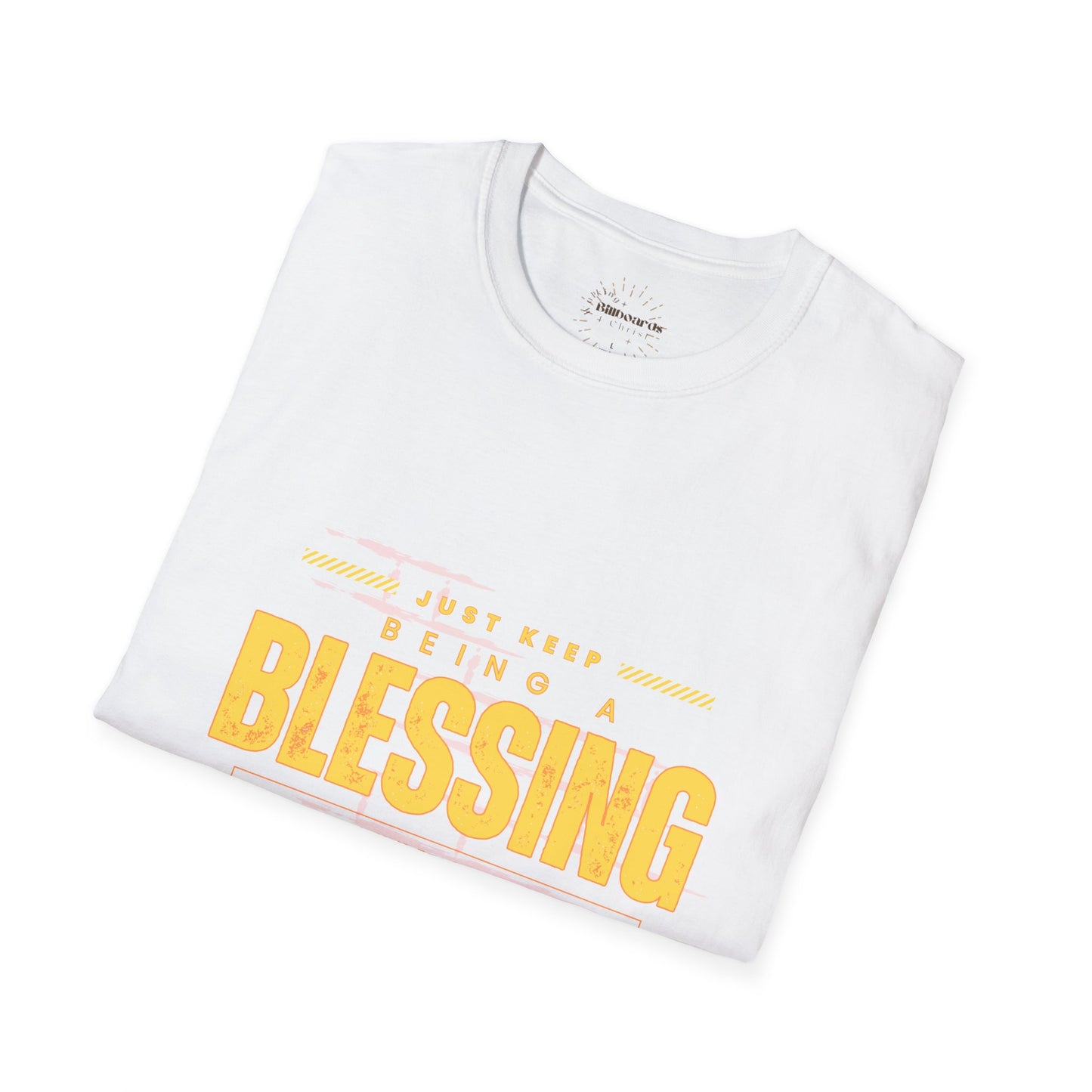 Be A Blessing Luke 6:38, Inspirational T shirts for Men's, Motivational Shirt Softstyle T-Shirt, Inspirational Shirt, Bible Verse Shirt