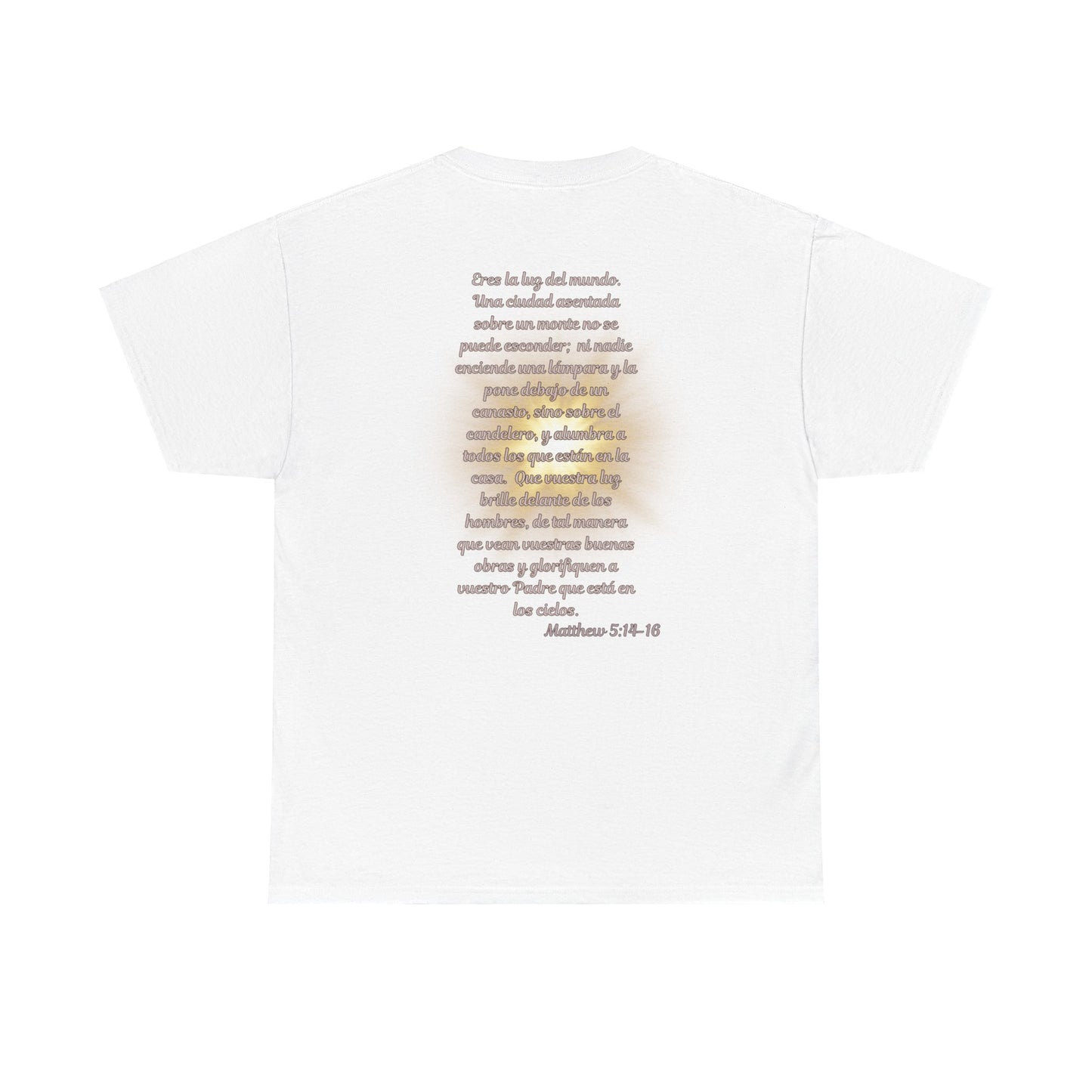 Light of Jesus Unisex Heavy Cotton Prayer T-shirt, Scripture Tee, Faith-based Shirt, Christian Gift