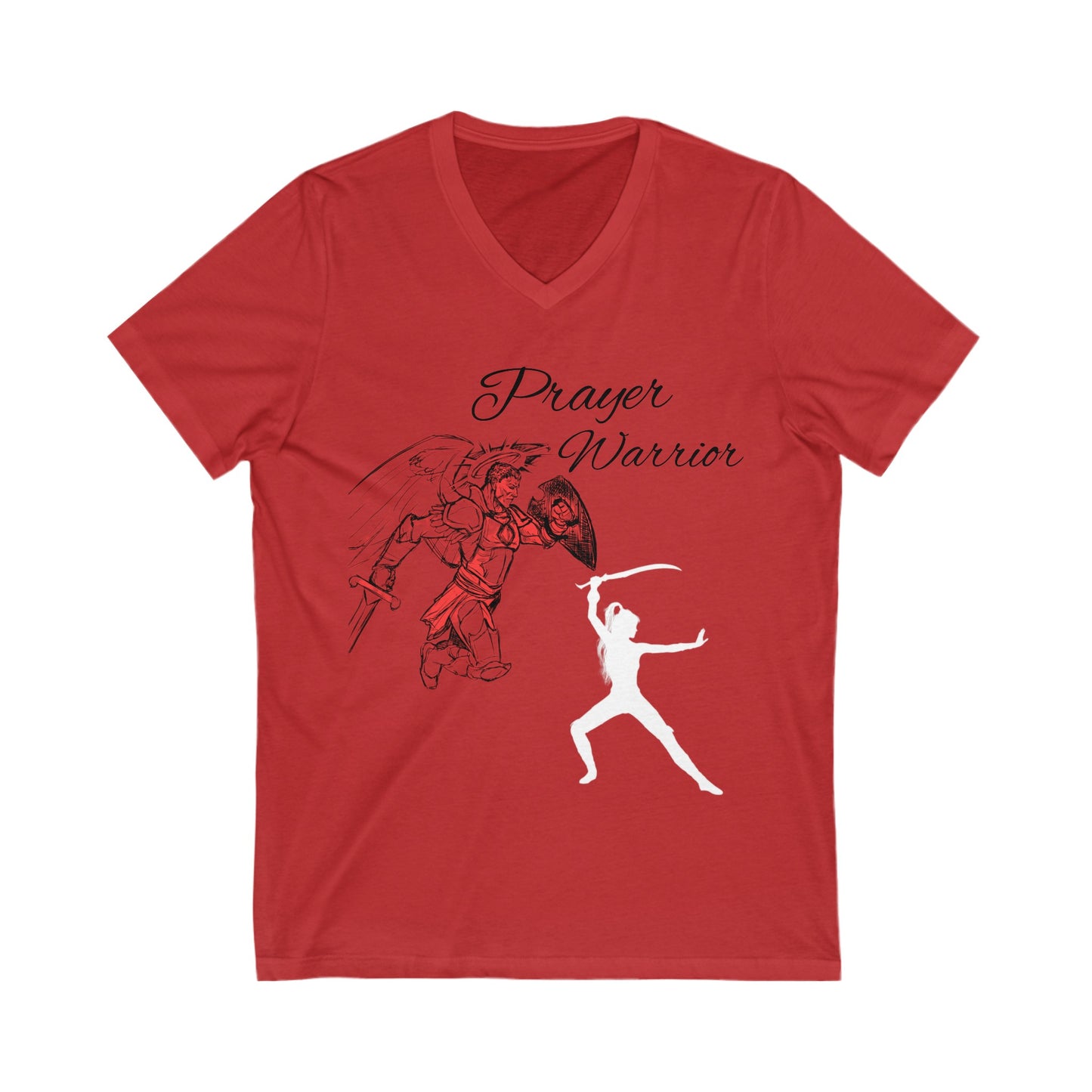 Prayer Warrior V-Neck T-shirt