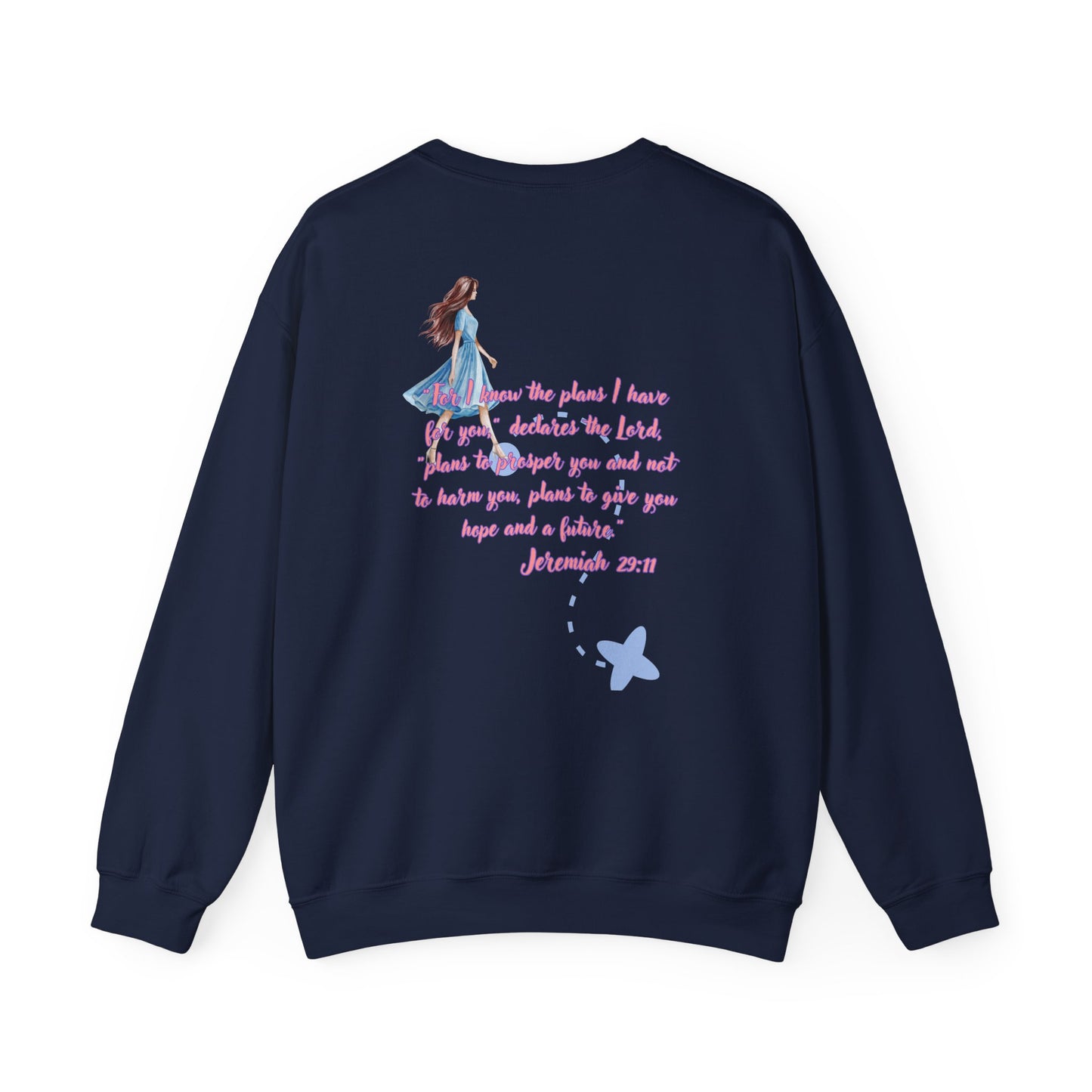 Religious Scripture Sweatshirt - Jeremiah 29:11 Design