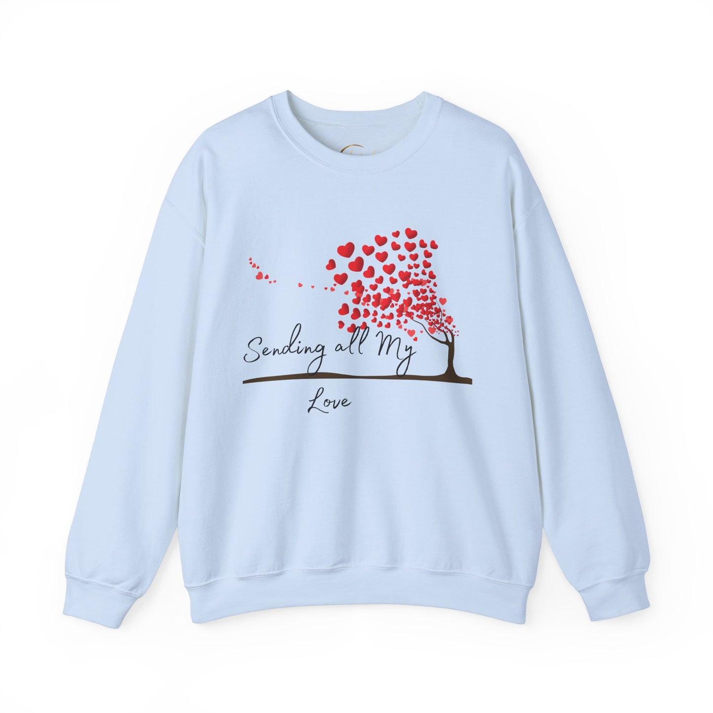 Love-filled Sweatshirt, Valentine's Day Gift, Heart Design Jumper, Romantic Crewneck, Couples Apparel