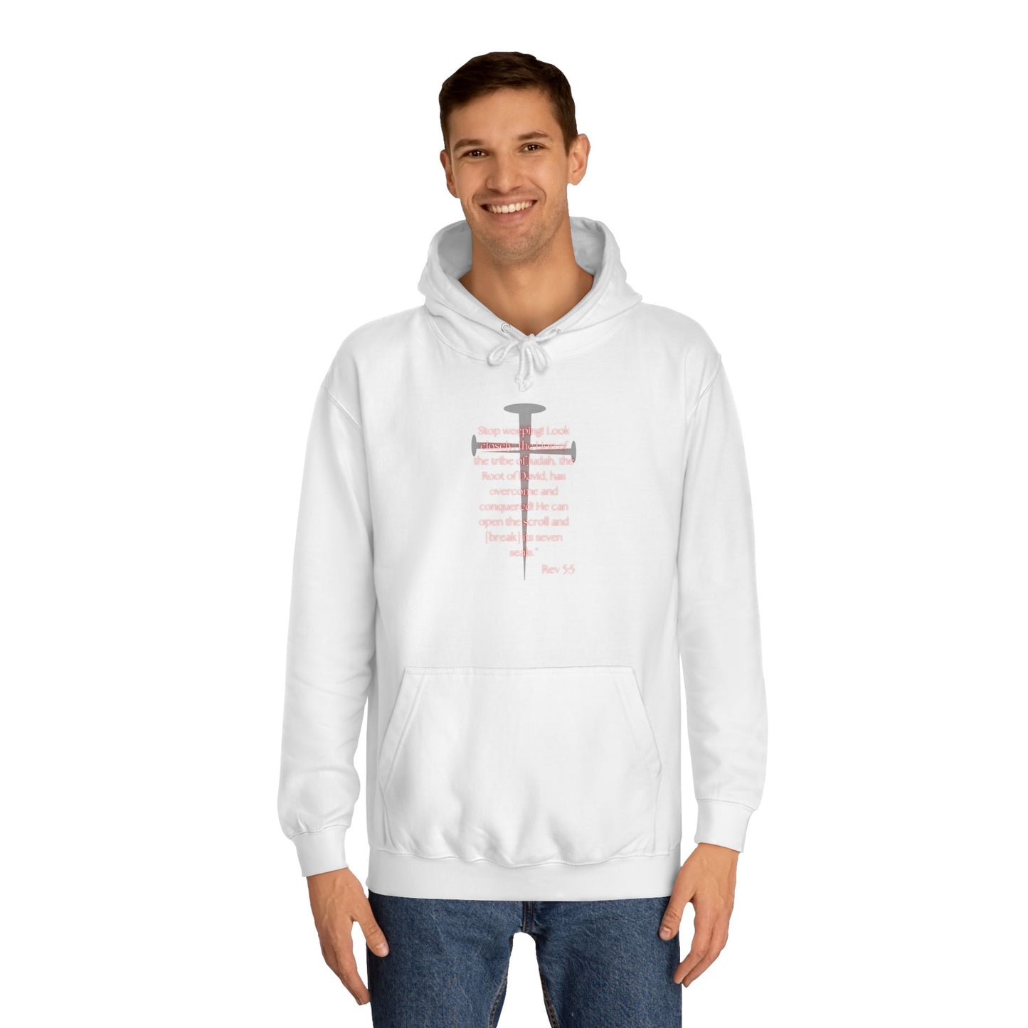 He is Worthy Rev 5:5 Unisex College Hoodie