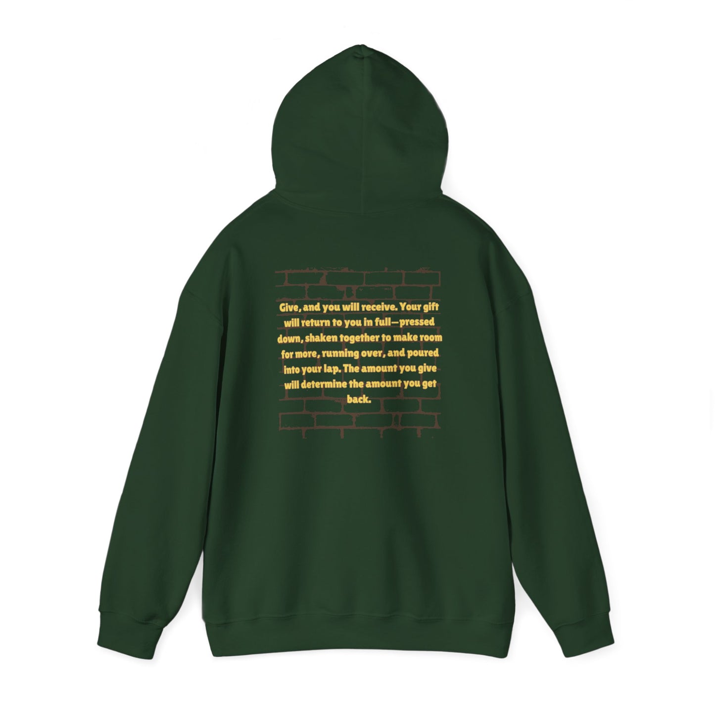 Be A Blessing Luke 6:38 Unisex Heavy Blend™ Hooded Sweatshirt, Faith Clothing, Christian Gift, Spiritual Wear, Faithful Gift