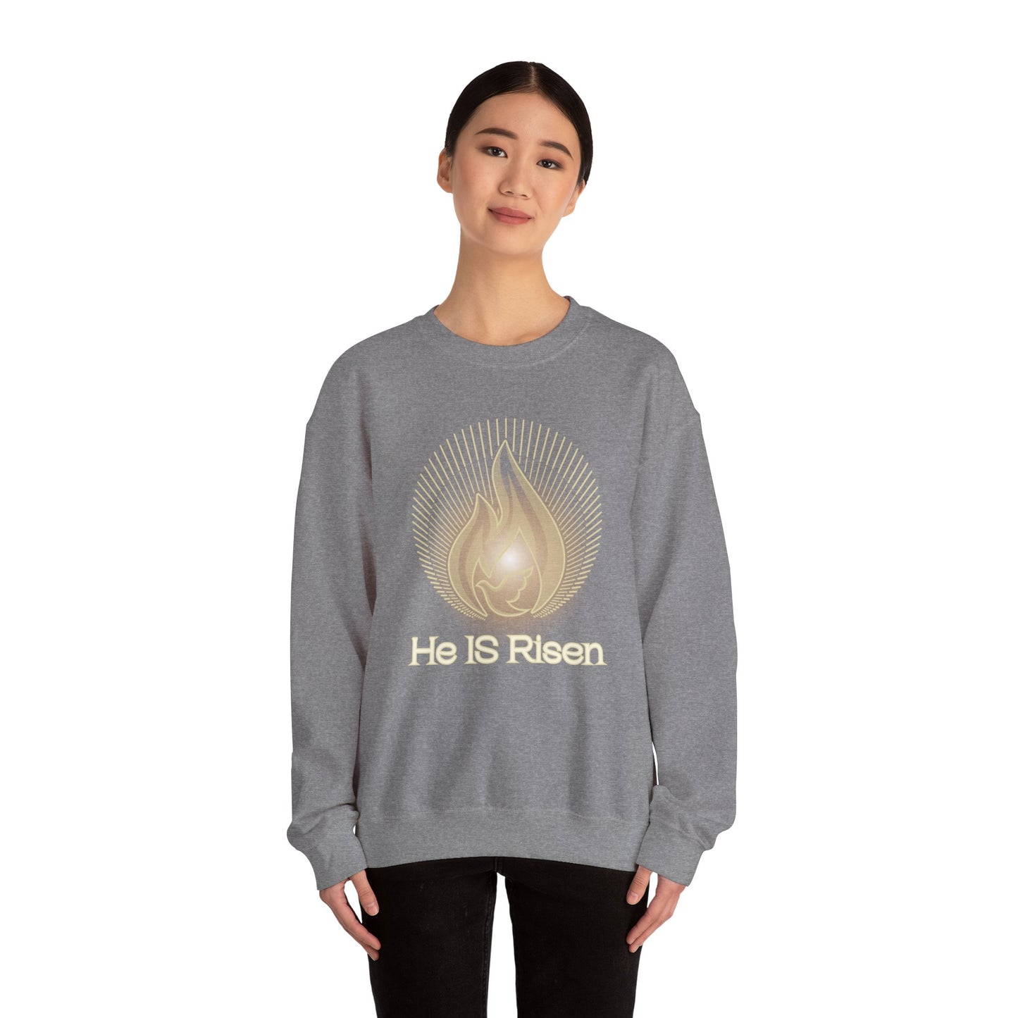 He IS Risen, Christian Sweatshirt He Is Risen Unisex