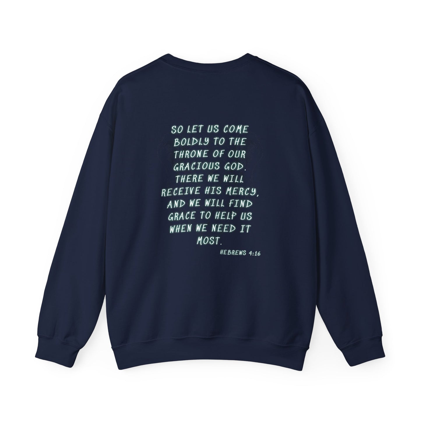 Women's Be Bold Hebrews 4:16 Garment-Dyed Sweatshirt, Christian Apparel, Bible Verse Clothing, Inspirational Apparel, Spiritual Sweatshirt