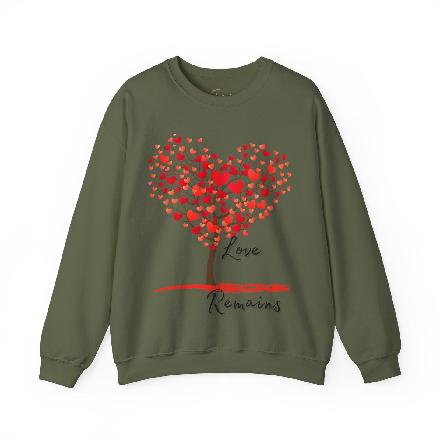 Love remains 1st Corinthians 13:13 Saint Valentine's Day Sweatshirt, Unisex Crewneck Jumper, Heartfelt Christian Gift,