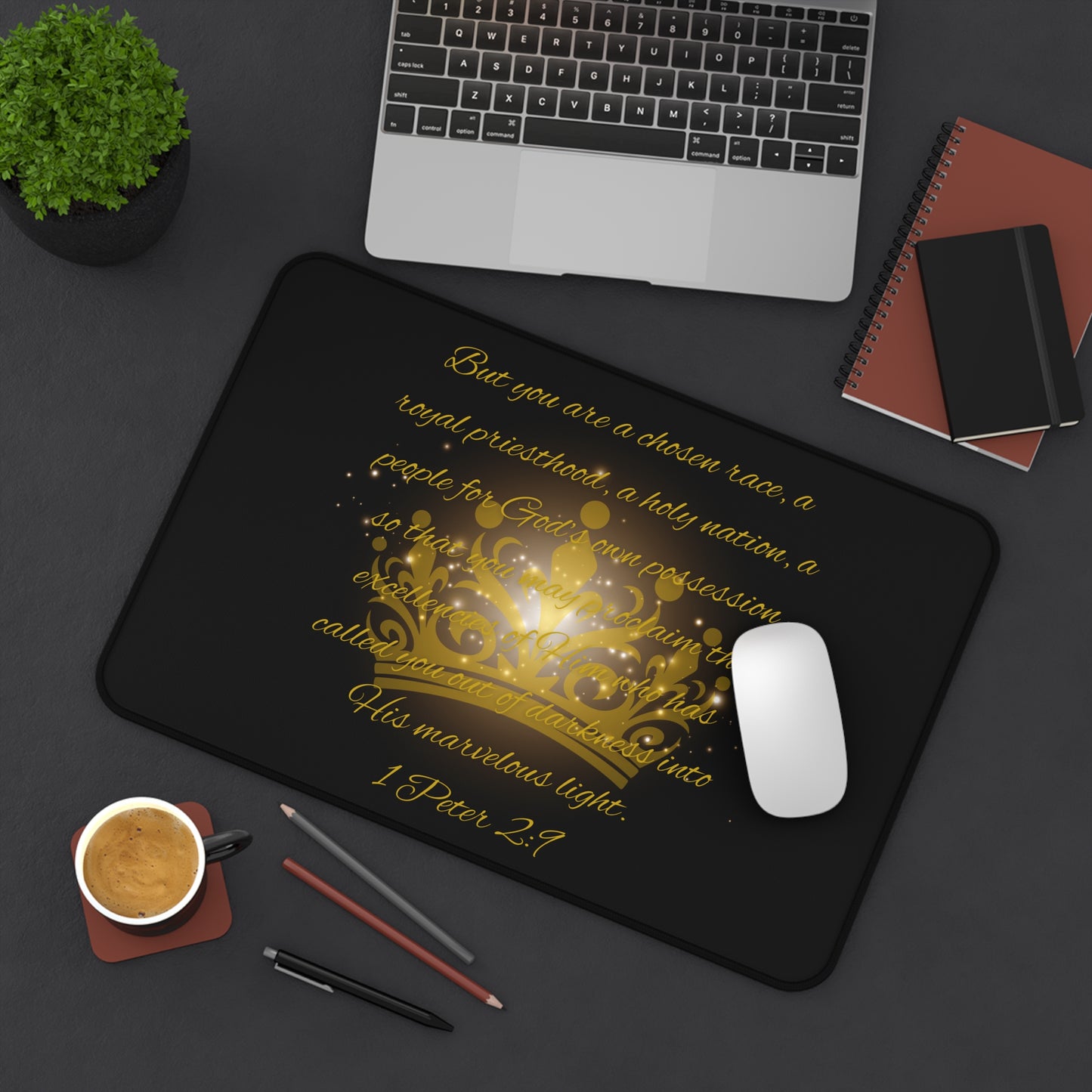 Royal Priesthood Mouse Pad (Rectangle), Unique Christian Gift, Inspirational Mouse Pad