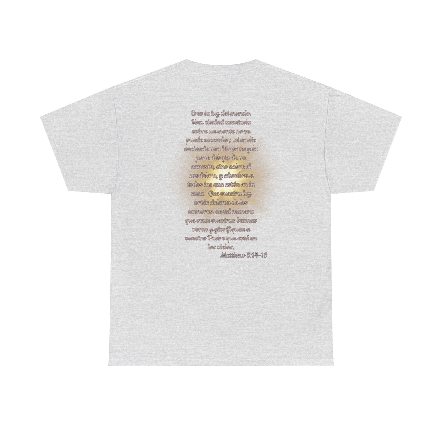 Light of Jesus Unisex Heavy Cotton Prayer T-shirt, Scripture Tee, Faith-based Shirt, Christian Gift