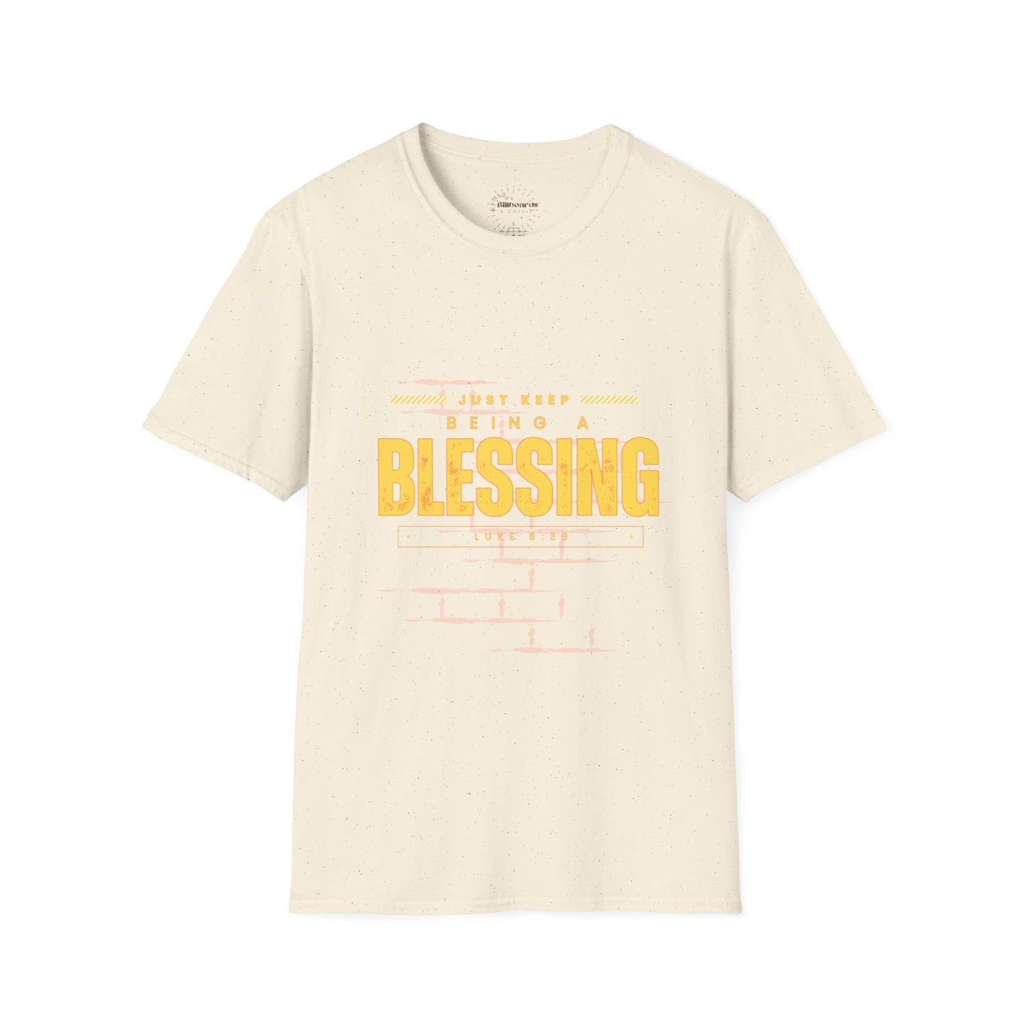 Be A Blessing Luke 6:38, Inspirational T shirts for Men's, Motivational Shirt Softstyle T-Shirt, Inspirational Shirt, Bible Verse Shirt