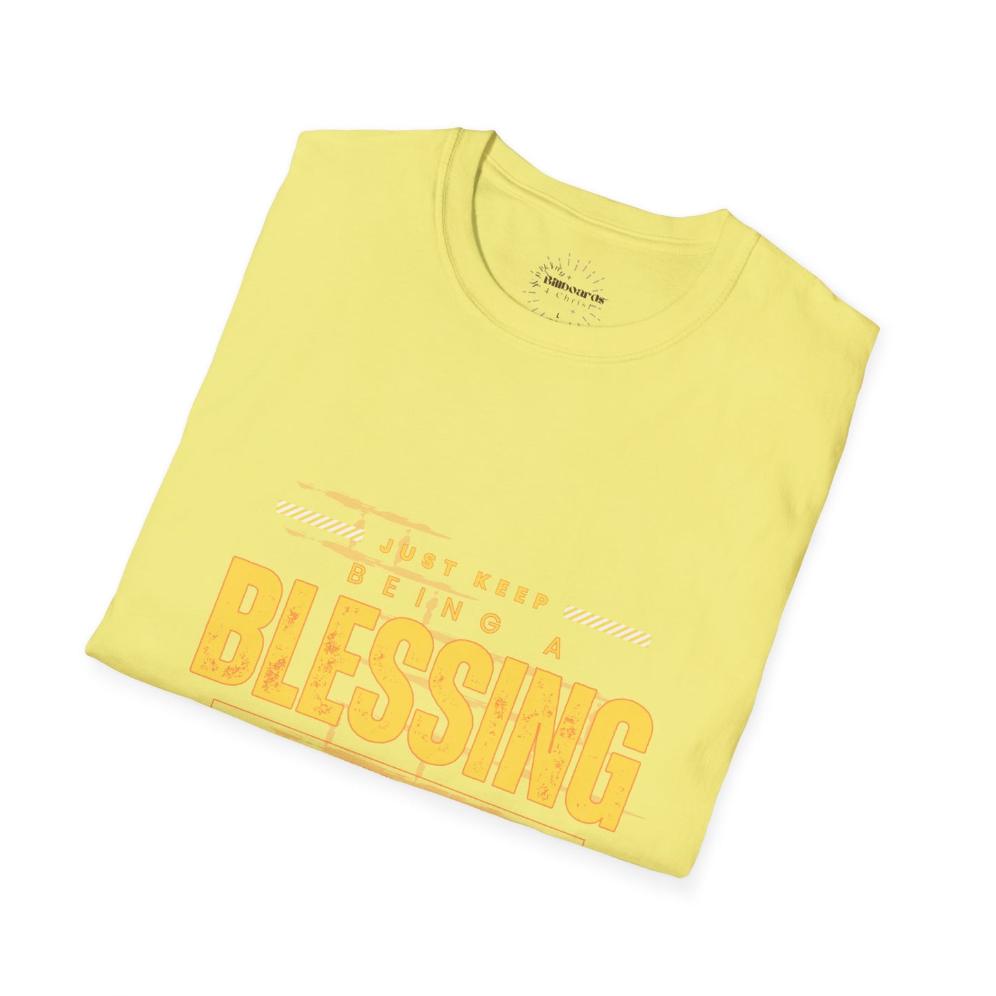 Be A Blessing Luke 6:38, Inspirational T shirts for Men's, Motivational Shirt Softstyle T-Shirt, Inspirational Shirt, Bible Verse Shirt