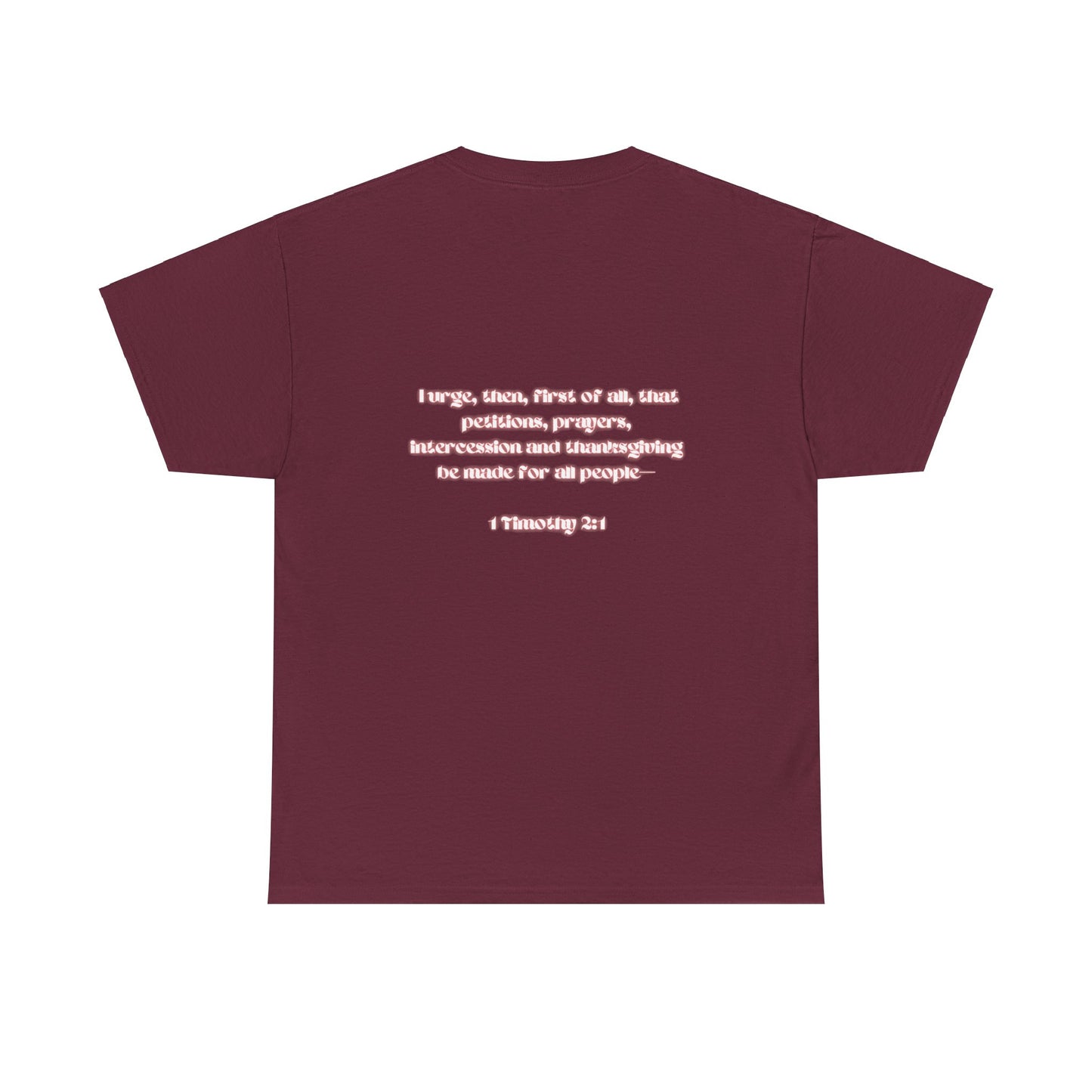 Covered 1Timothy 2:1 Womens Heavy Cotton Tee