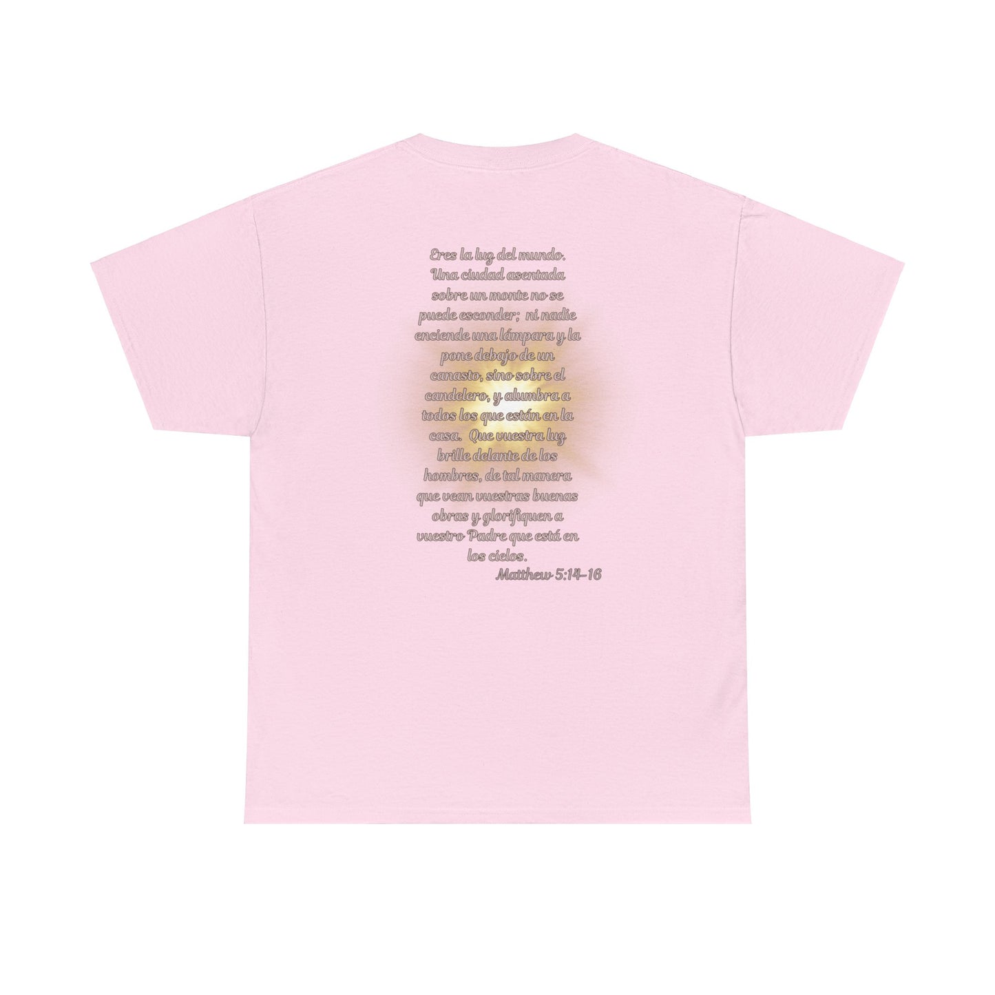 Light of Jesus Unisex Heavy Cotton Prayer T-shirt, Scripture Tee, Faith-based Shirt, Christian Gift