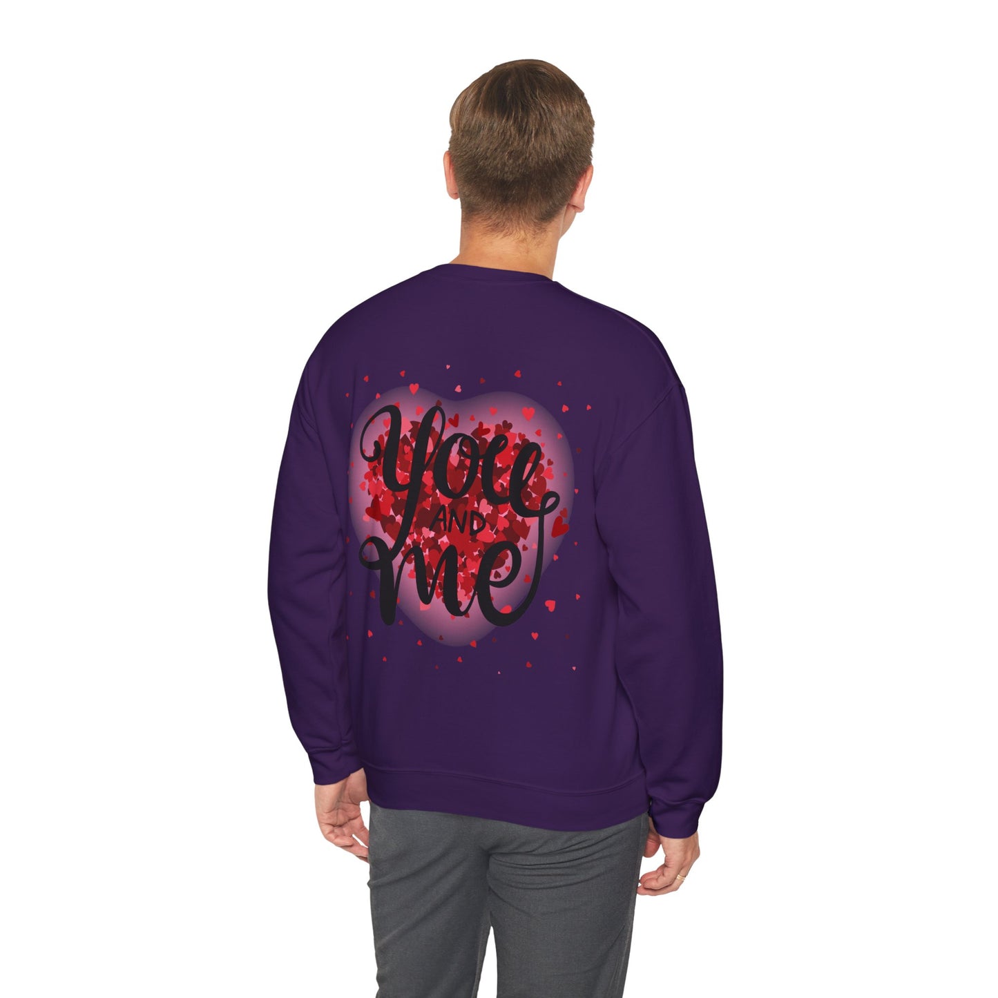 Heart Design Crewneck Sweatshirt - I Love You Valentine's Day Gift