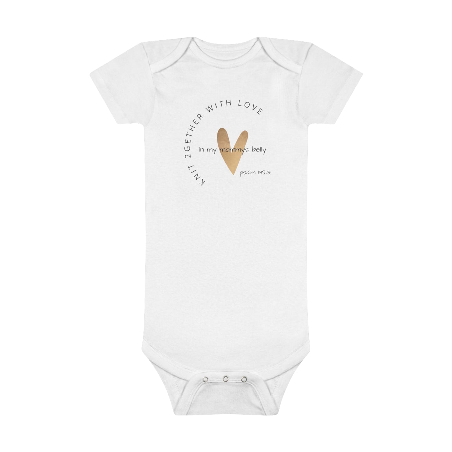 Knit 2Gether 2 Baby Short Sleeve Onesie®